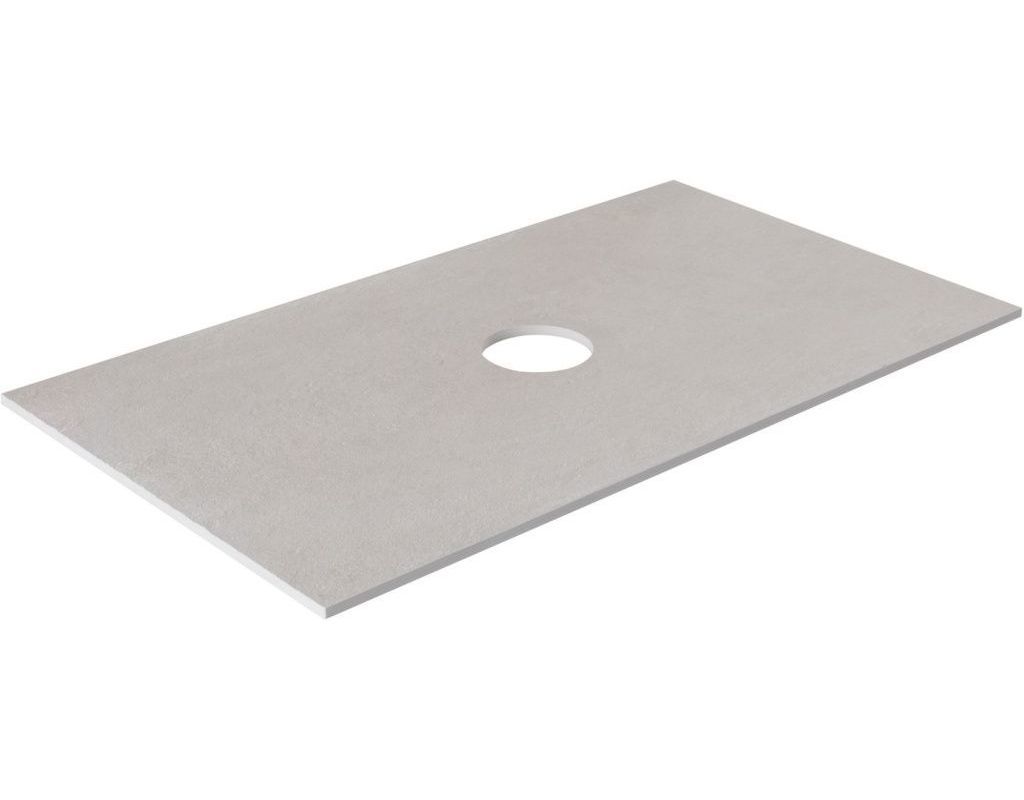 Изображение товара Столешница в ванную Allen brau 00274556 81x46.1см Синтетический камень цвет серый