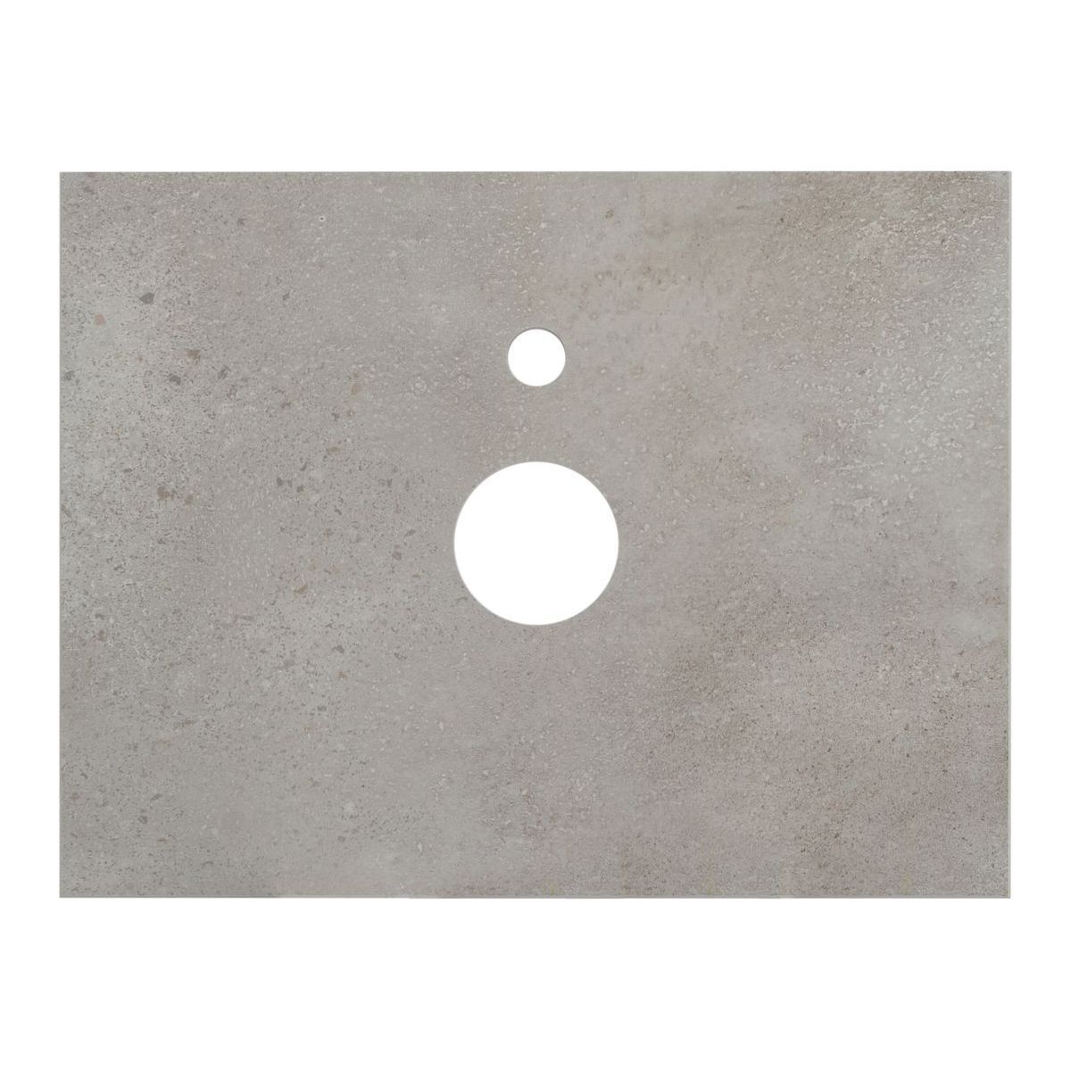 Изображение товара Столешница в ванную Aquanet 00257608 58.6x45см Синтетический камень цвет серый