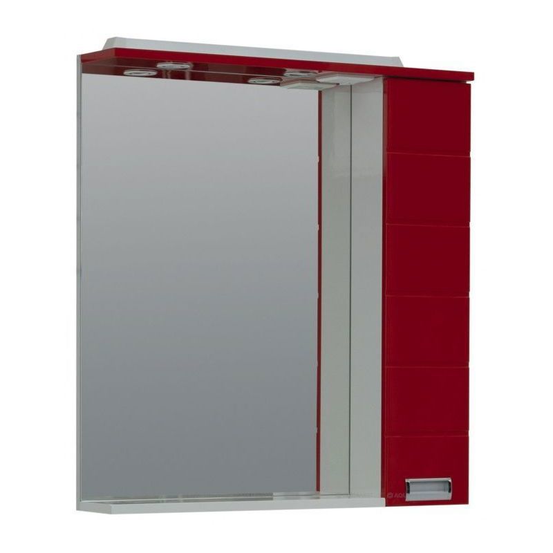 Изображение товара Зеркальный шкаф для ванной Aquanet 00170561 80x87 см белый влагостойкий