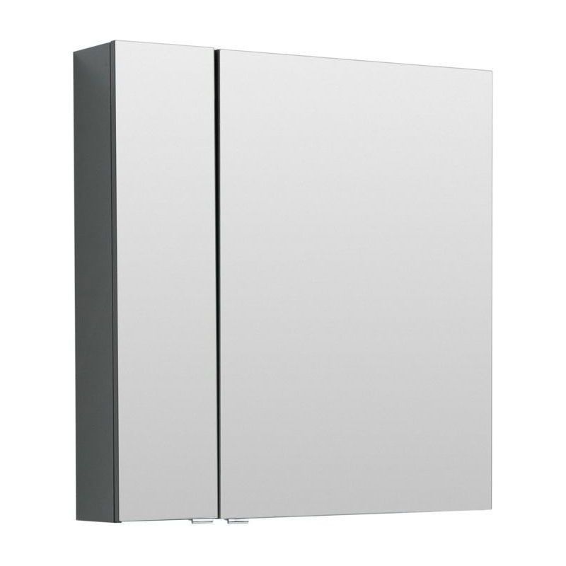 Изображение товара Шкаф зеркальный подвесной Aquanet 00240109 80x85см цвет серый антрацит