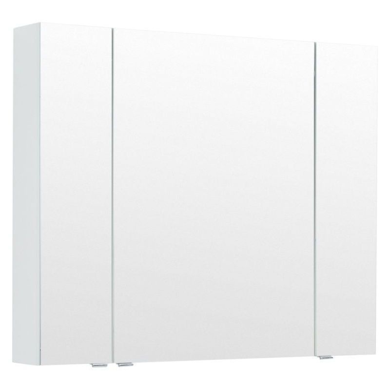 Изображение товара Зеркальный шкаф для ванной комнаты Aquanet 00277542 белый матовый 100x85 см