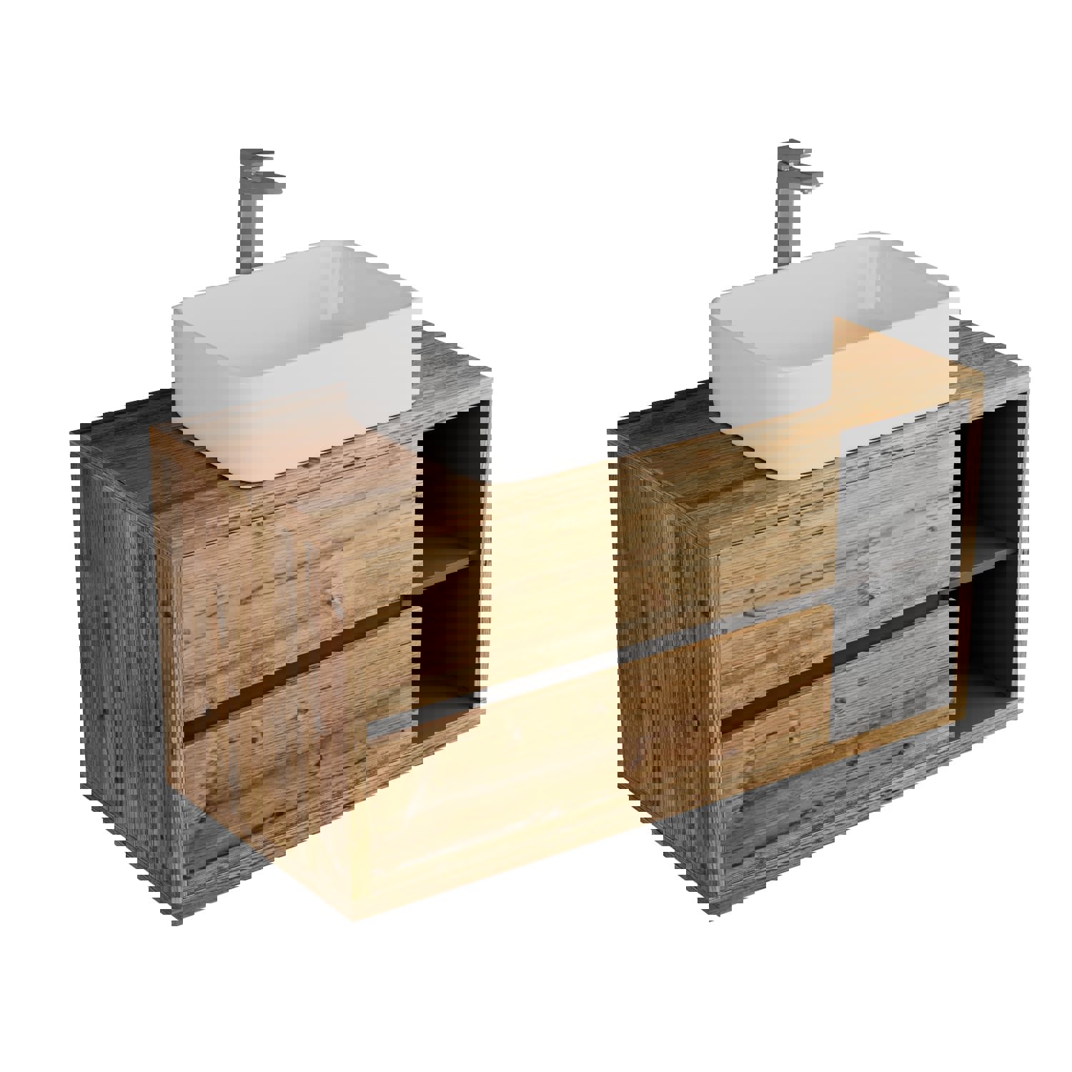 Изображение товара Тумба под раковину Veneciana Olona 100 см подвесная в ванную комнату