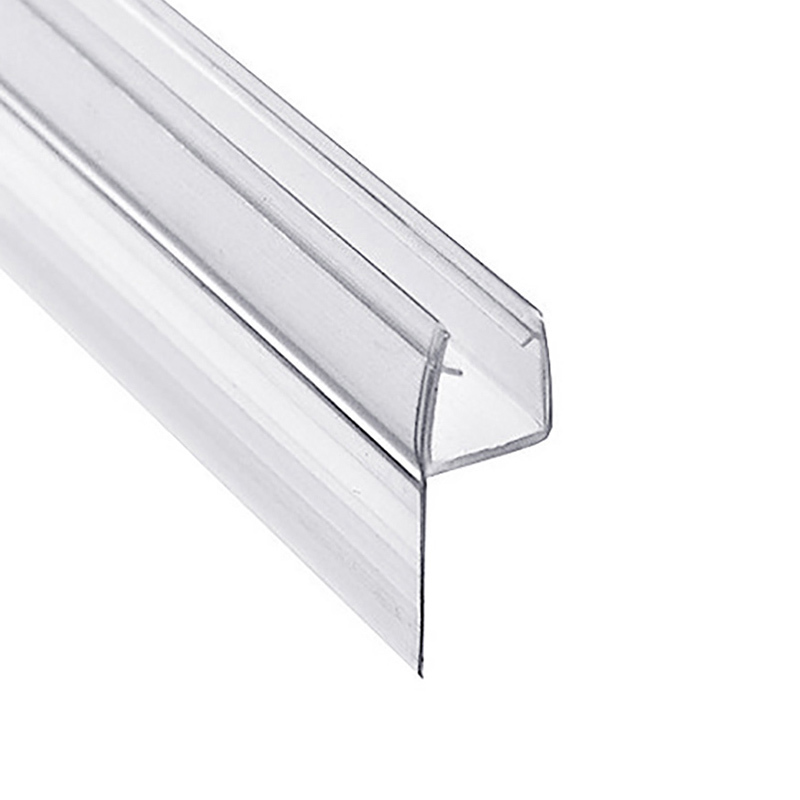 Изображение товара Уплотнитель для душевой кабины 6 мм U1588 2 м с лепестком 15 мм ПВХ бесцветный