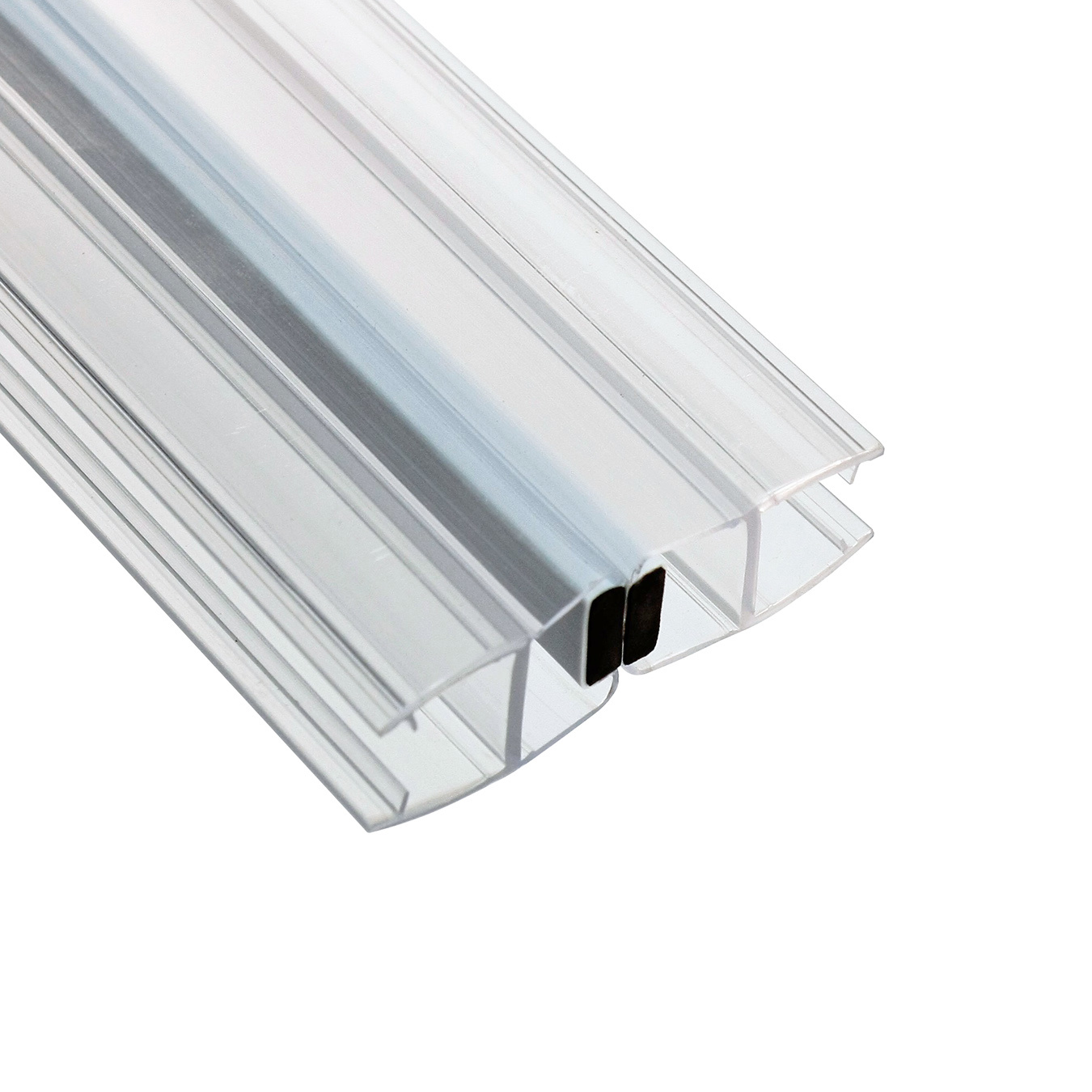 Изображение товара Магнитный уплотнитель для душевой кабины 8 мм M1221 угол 180° длина 2 м