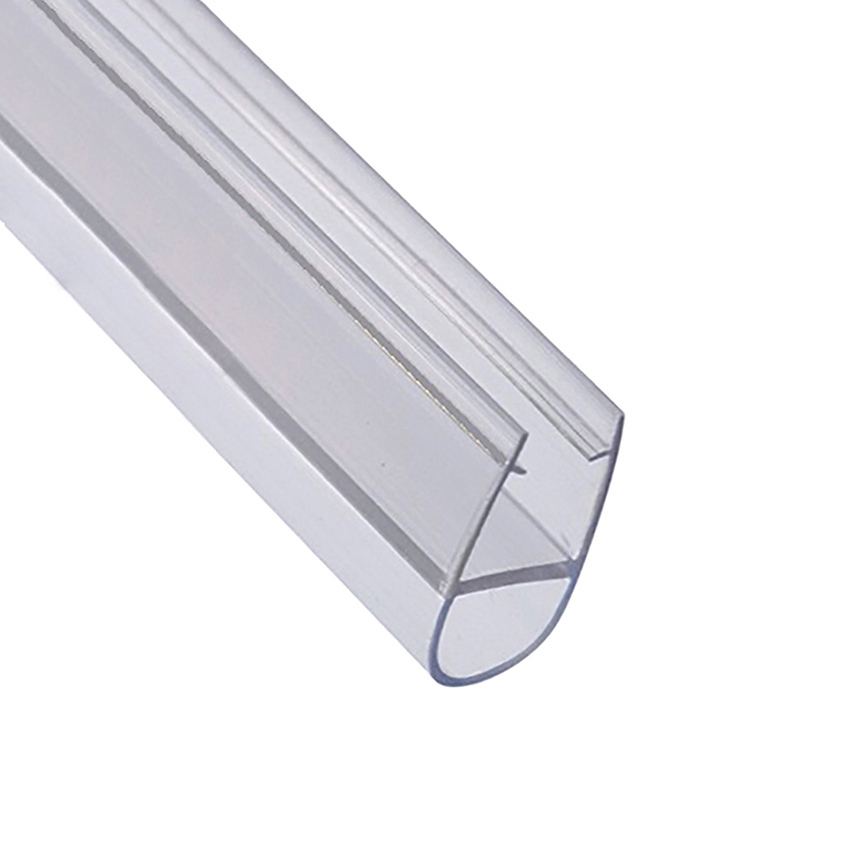 Изображение товара Уплотнитель для душевой кабины 8 мм А-образный длина 2 м бесцветный ПВХ U1592