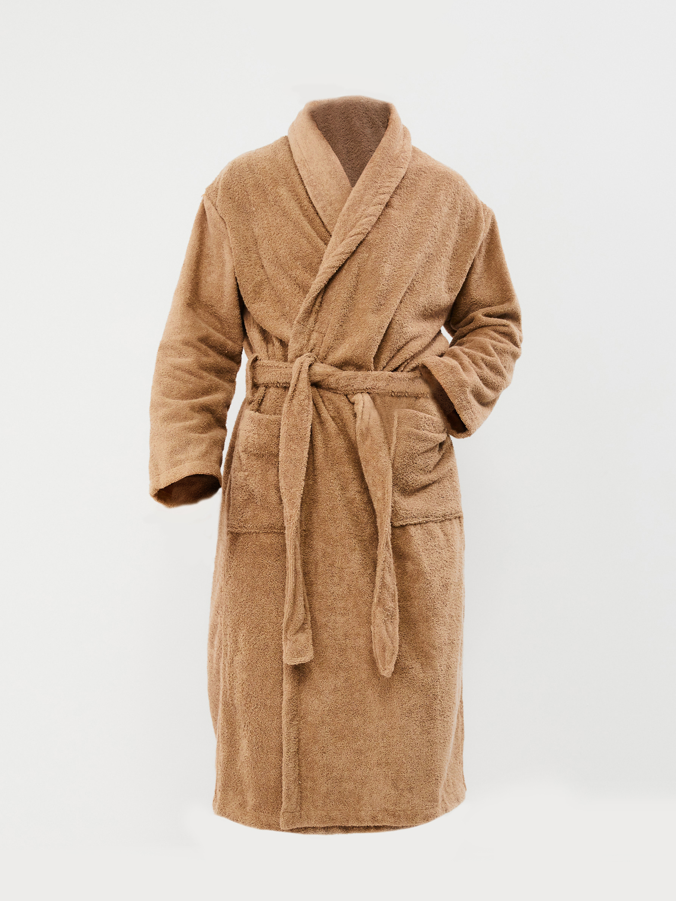 Изображение товара Банный махровый халат Frutto Rosso для взрослых Коричневый 400 г/м²