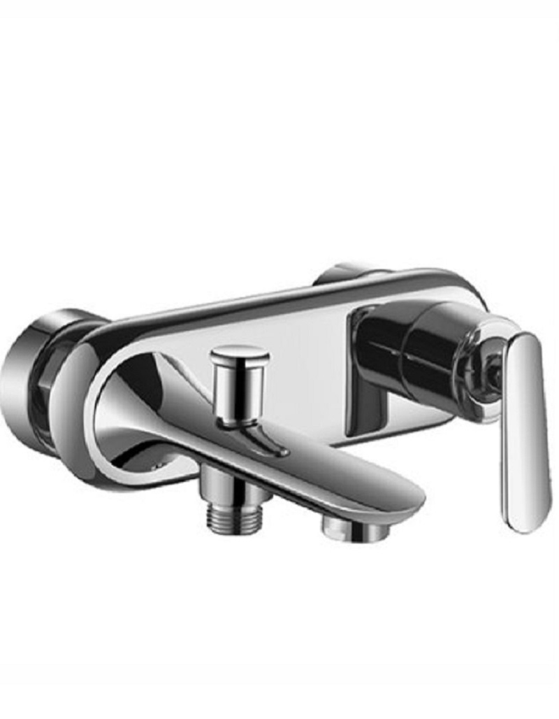 Изображение товара Смеситель для ванны Oute T4202 однорычажный с душевой лейкой серебристый