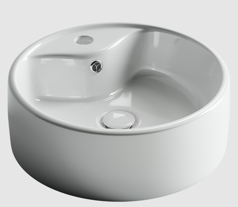 Изображение товара Раковина накладная Ceramicanova element CN5027 40см цвет белый