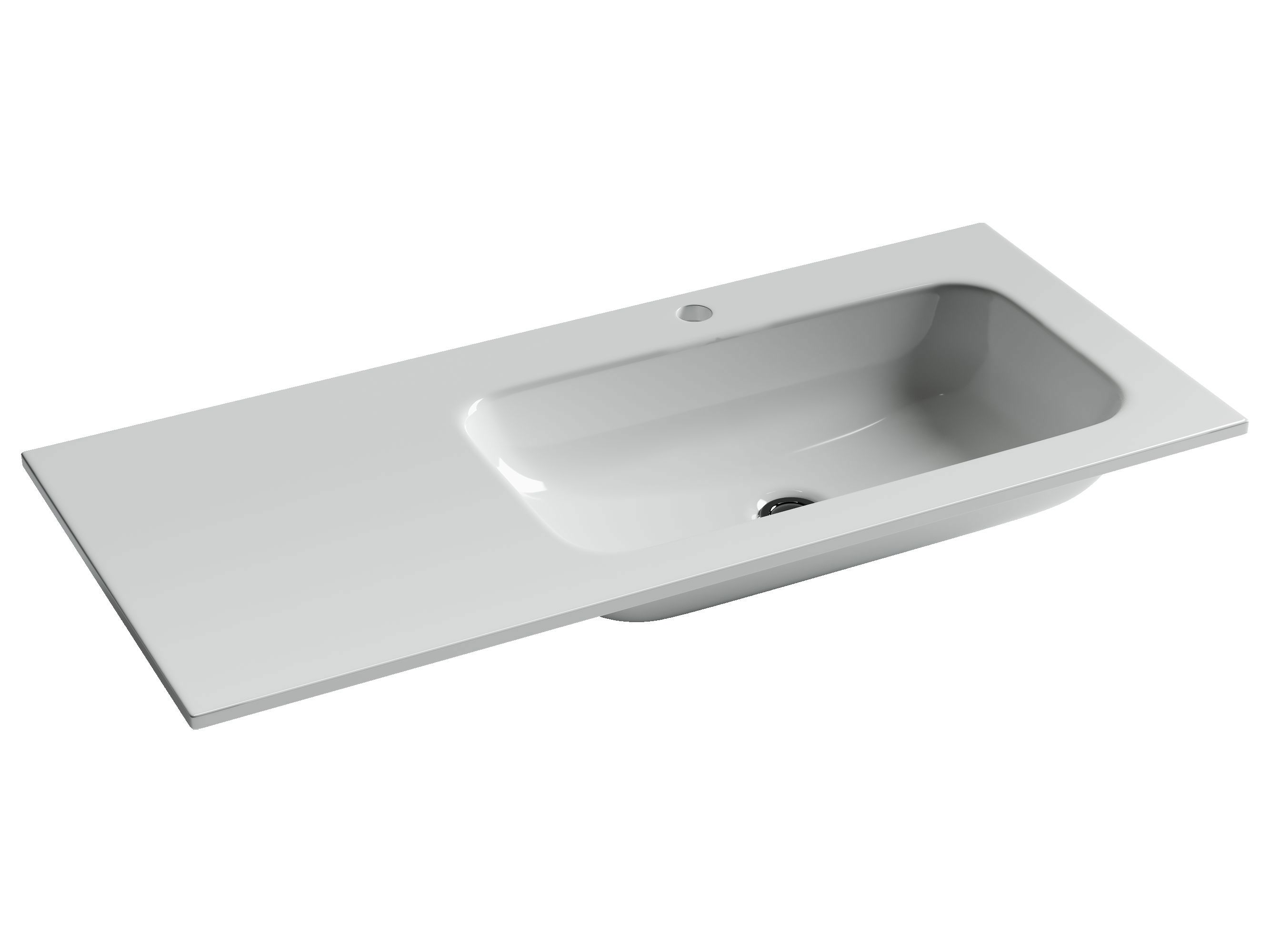 Изображение товара Раковина накладная Ceramicanova element CN7015 101см цвет белый