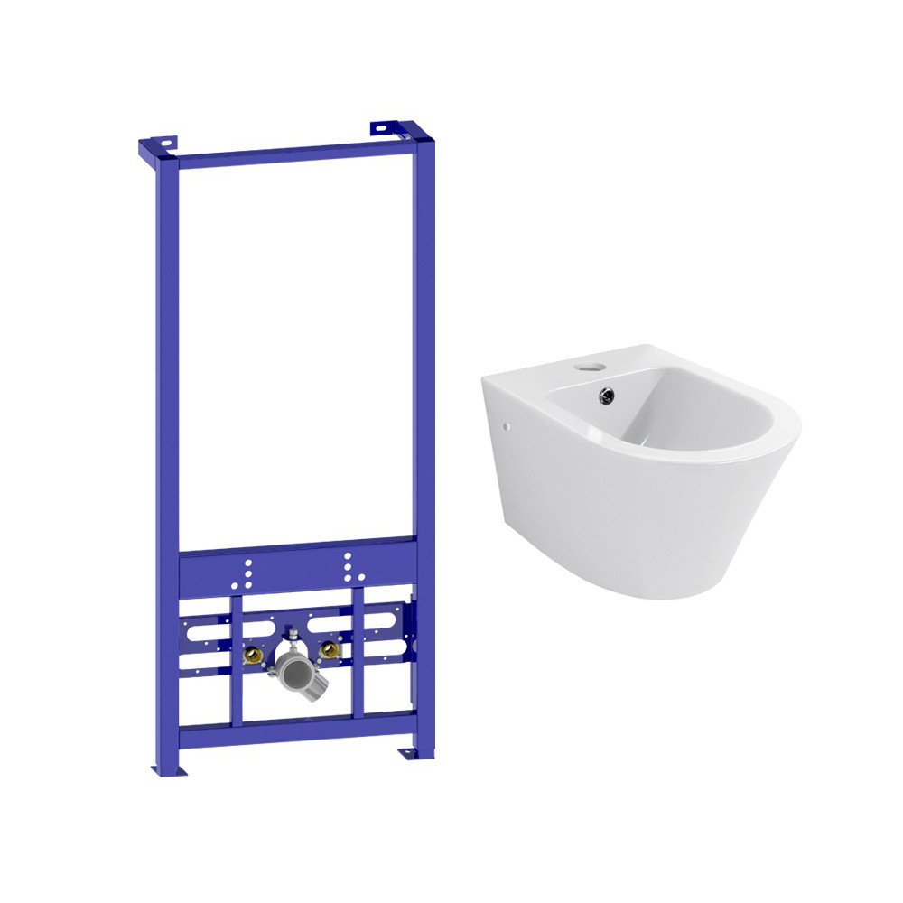 Изображение товара Комплект инсталляция и биде Lavinia Boho Relfix Biore с маркировкой Германия