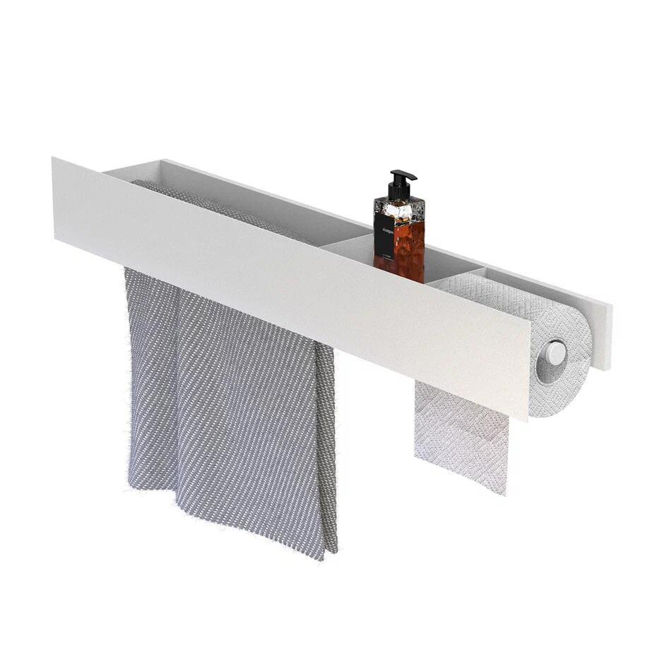 Изображение товара Полка для ванной Flow Skyline Trio Fl-sky-tr70пптб-б 76x19см цвет белый матовый
