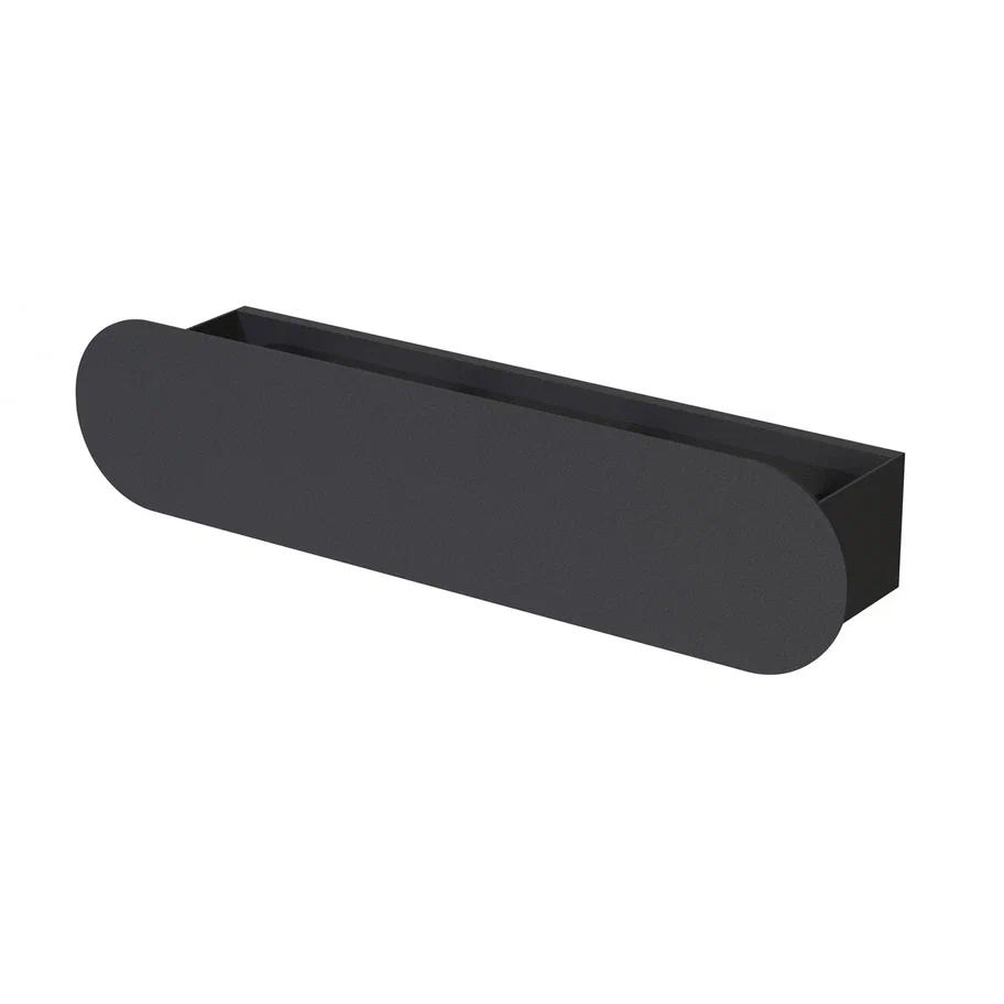 Изображение товара Полка для ванной Flow Round Hook Fl-ro-hook40-ч 46x15см цвет черный матовый Изображение товара Полка для ванной Flow Round Hook Fl-ro-hook40-ч 46x15см цвет черный матовый