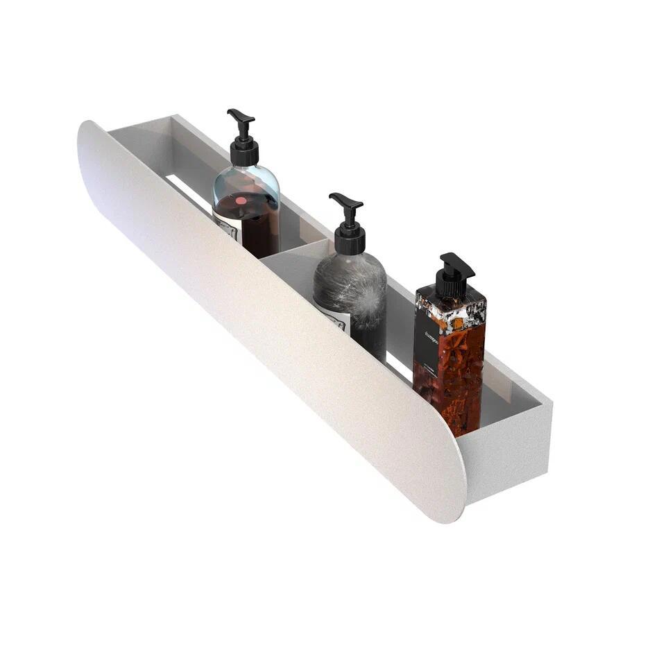 Изображение товара Полка для ванной Flow Round Mono Fl-ro-m60-б 66x15см цвет белый матовый Изображение товара Полка для ванной Flow Round Mono Fl-ro-m60-б 66x15см цвет белый матовый