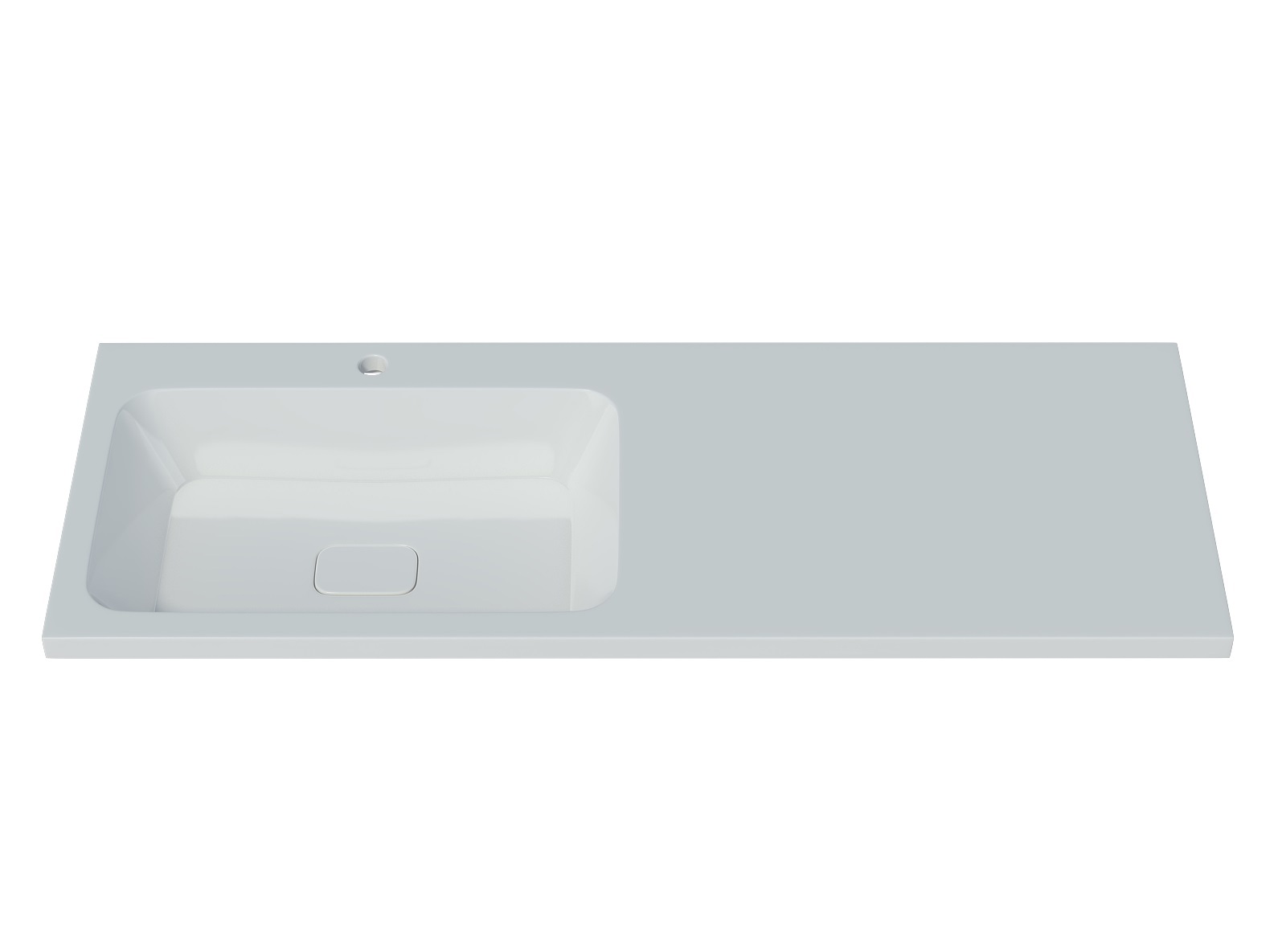 Изображение товара Rаковина Kamilla 130 для установки над стиральной машиной из литьевого мрамора 130x48 см