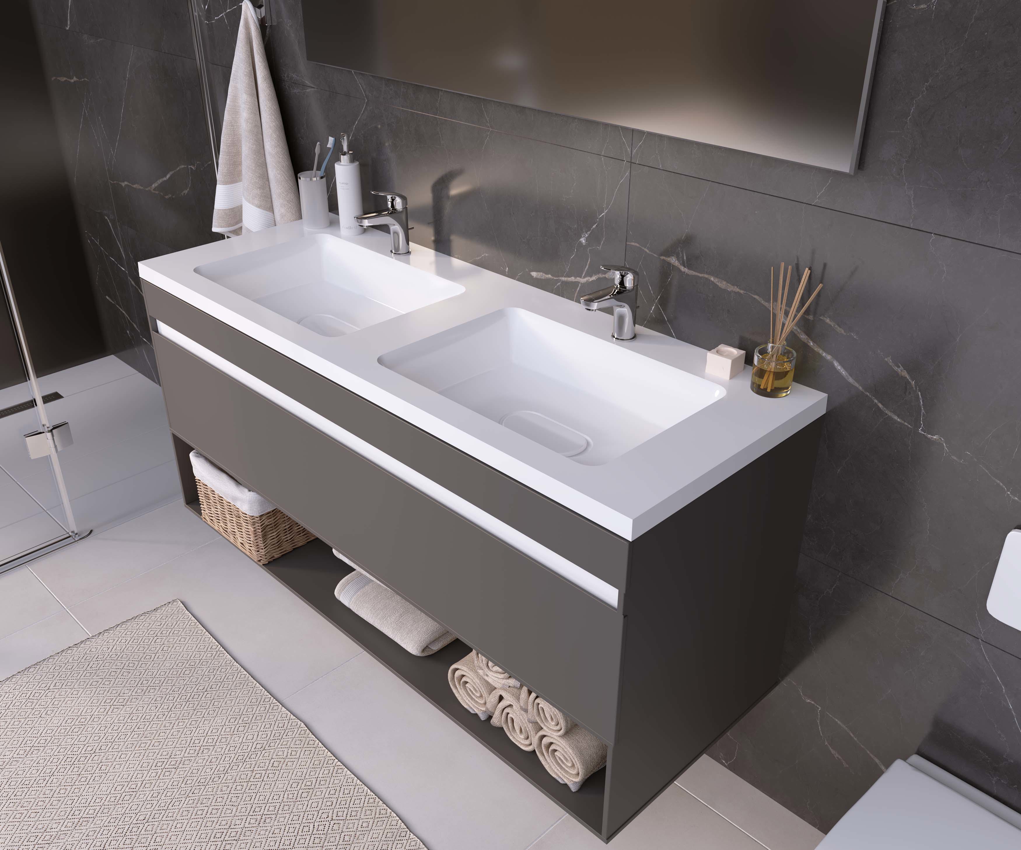 Изображение товара Раковина мебельная Madera Modul 120см цвет белый