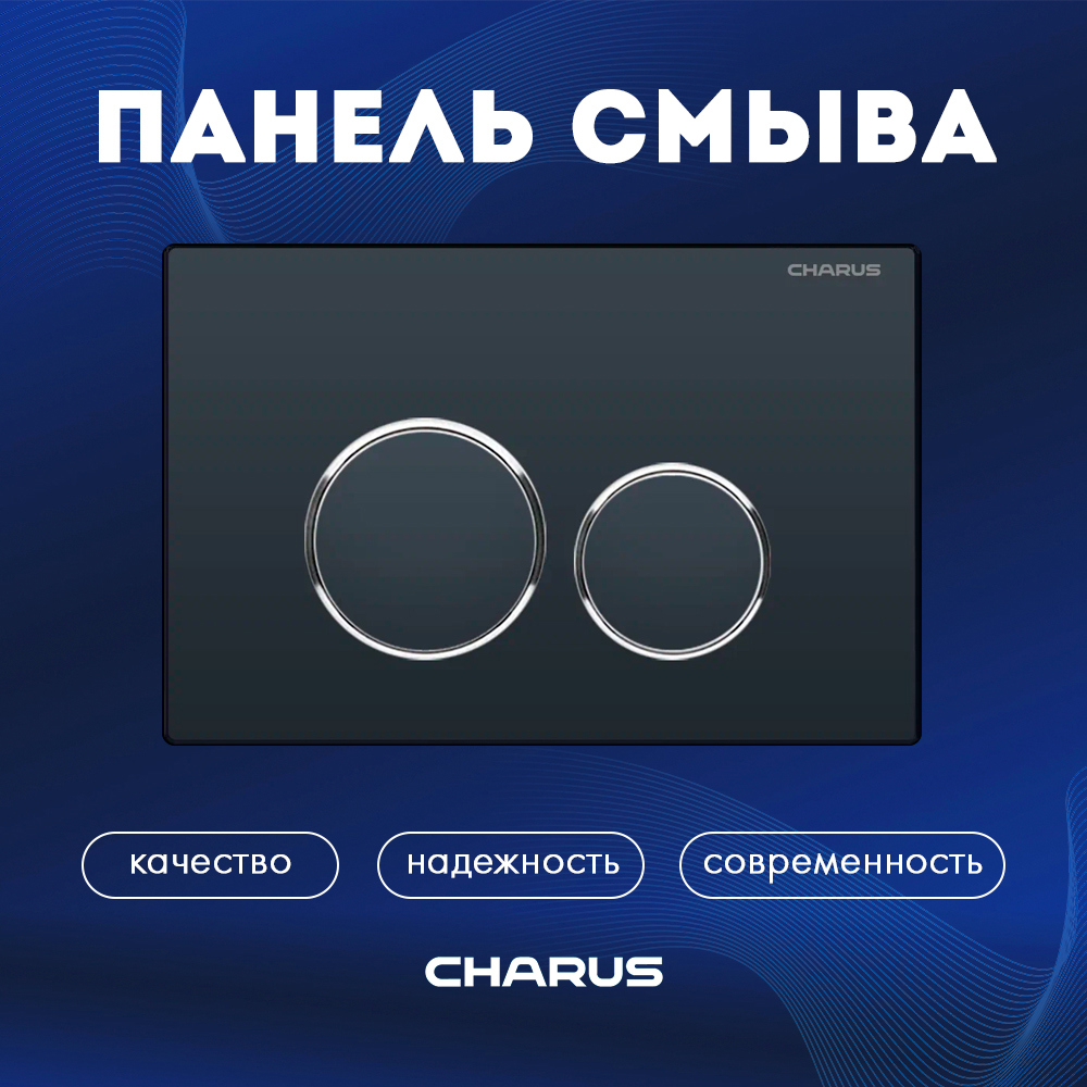 Изображение товара Панель смыва Charus FP.330.DW.01 цвет черный