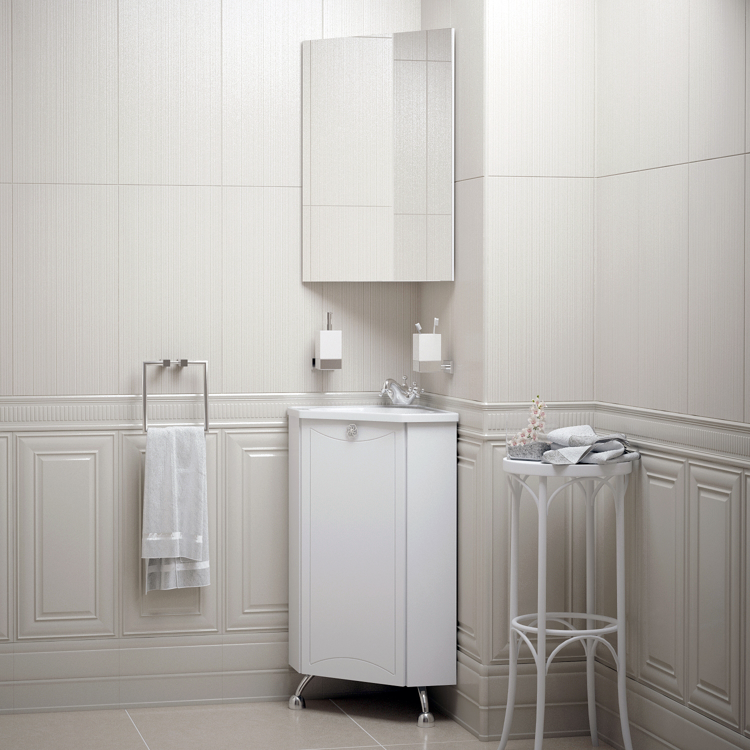 Изображение товара Зеркало для ванной Corozo SD-00000300 с полкой 37x70см