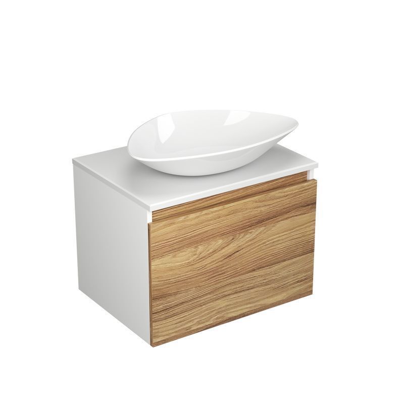 Изображение товара Тумба под раковину Bauedge BD1370 60см с раковиной и цветом дуб