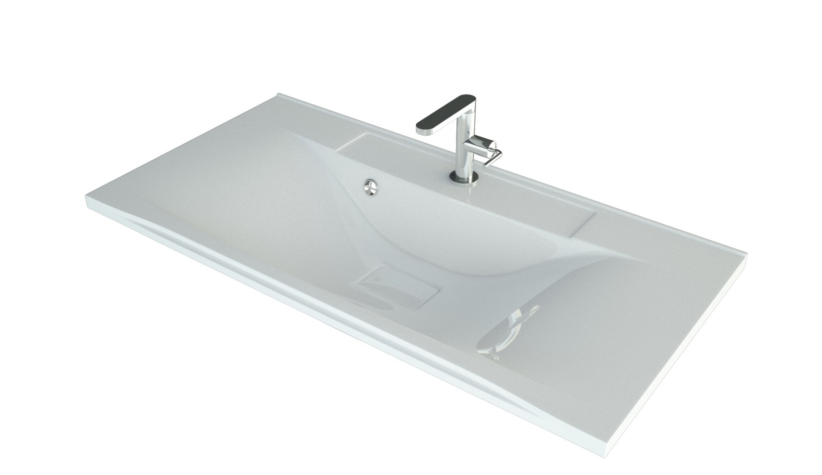 Изображение товара Раковина мебельная Madera Milen 90см цвет белый