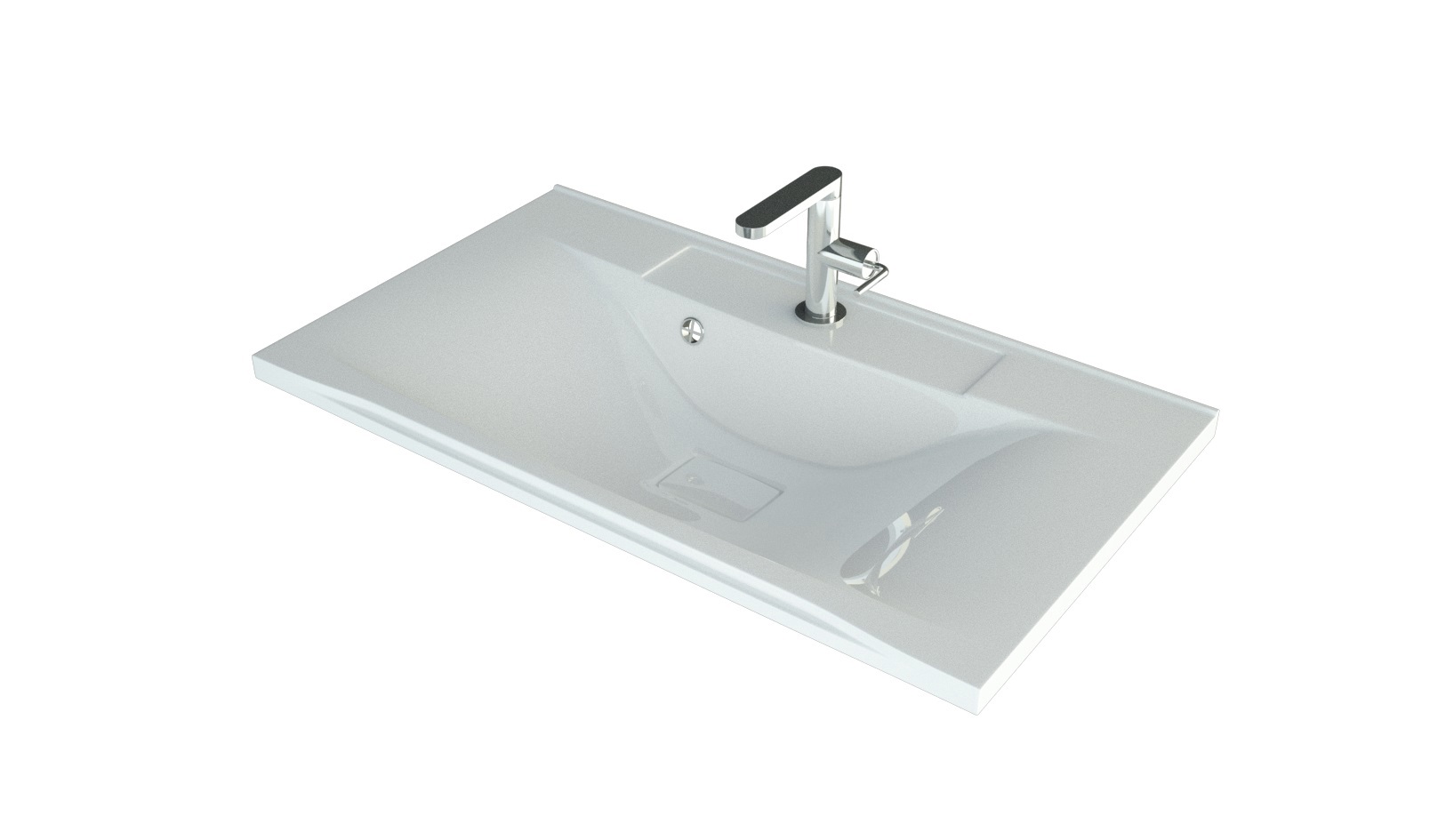 Изображение товара Раковина мебельная Madera Milen 80см цвет белый