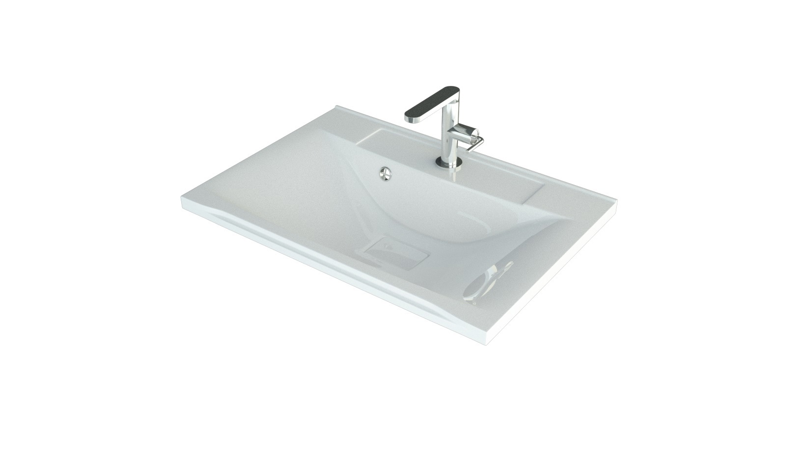 Изображение товара Раковина мебельная MADERA Milen 75Прямоугольная белая