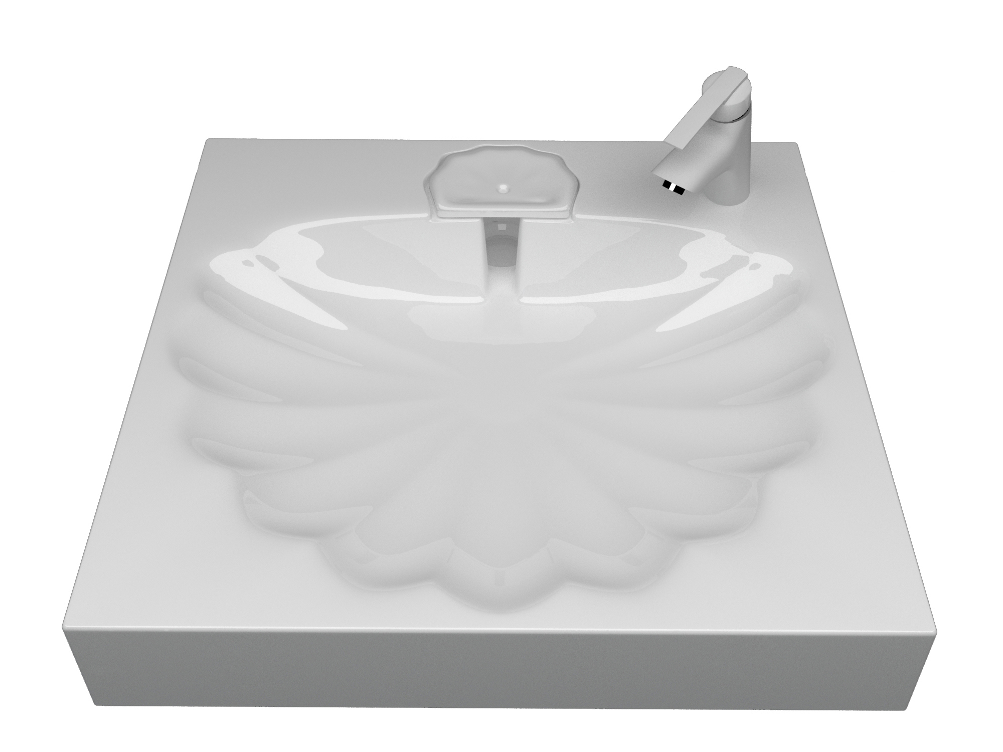 Изображение товара Раковина на стиральную машину Stella polar Ариадна 60 60см цвет белый