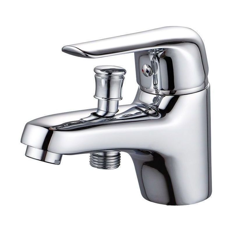 Изображение товара Смеситель на борт ванны Aquanet Pragmatic AF430-61С хром однорычажный короткий излив