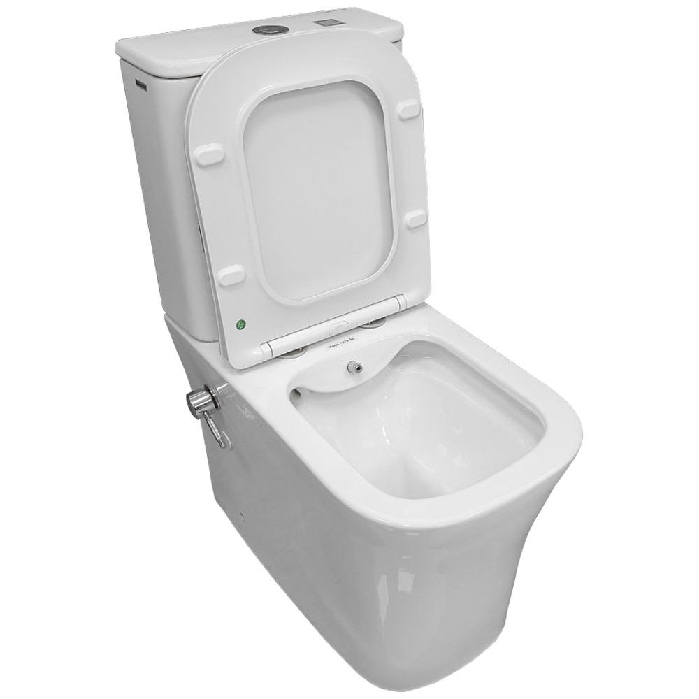 Изображение товара Унитаз-компакт Bloomix Dream CH2027SB/UF1 Ceramic, безободковый с функцией биде и смесителем