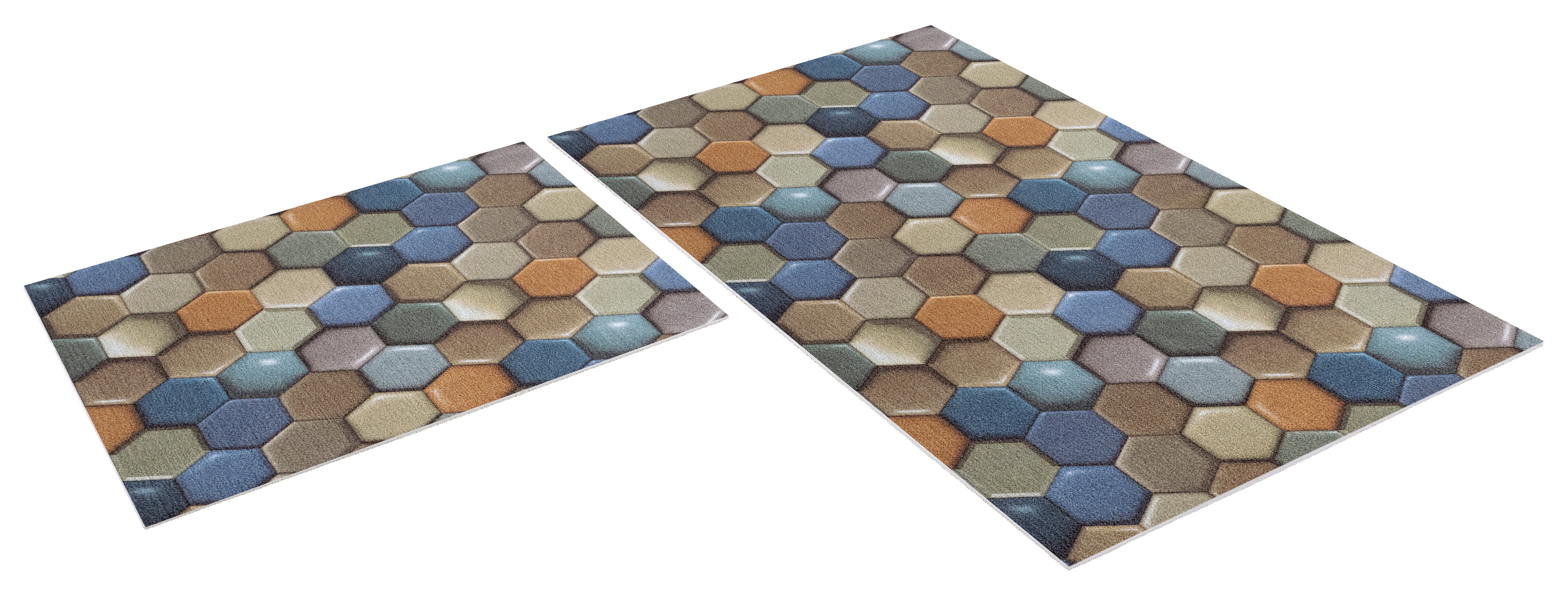 Изображение товара Коврик для ванной комнаты Icarpet 826872 100x60см цвет разноцветный