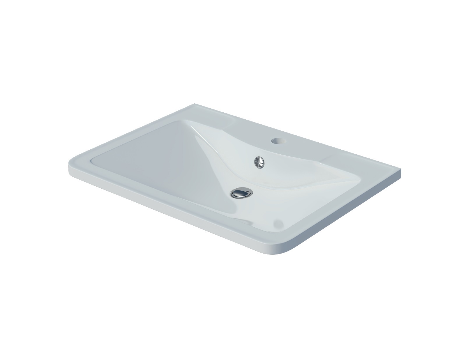 Изображение товара Мебельная раковина Adel 60см белая искусственный камень Россия