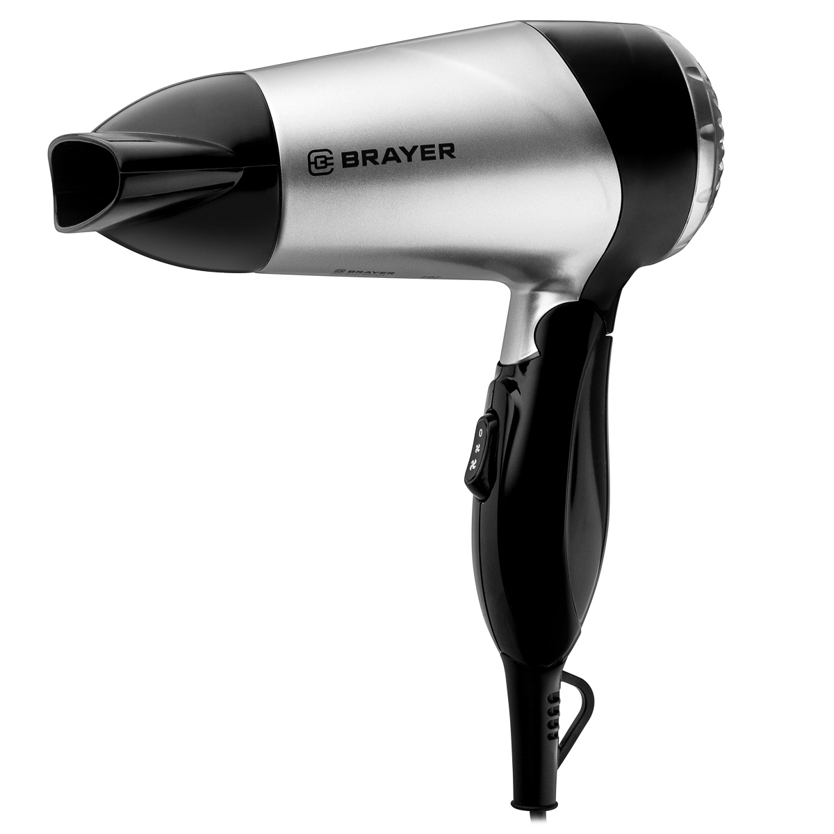 Изображение товара Фен Brayer BR3023 1600 Вт с двумя скоростями и фильтром, серый