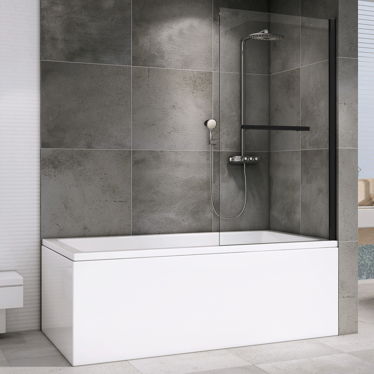 Изображение товара Ширма на ванну abber AG70100B 100x140см