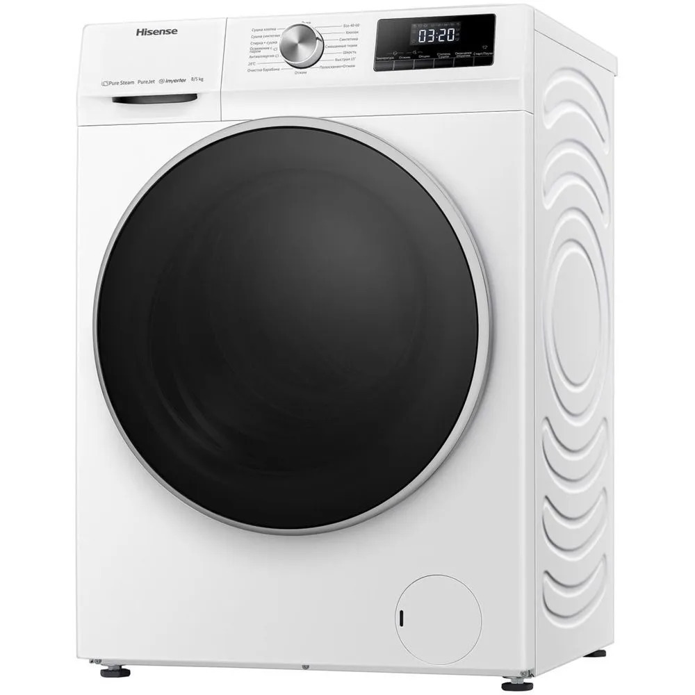 Изображение товара Стиральная машина Hisense Wdqa8014vm 59.5x84.5x51 см 8 кг цвет белый