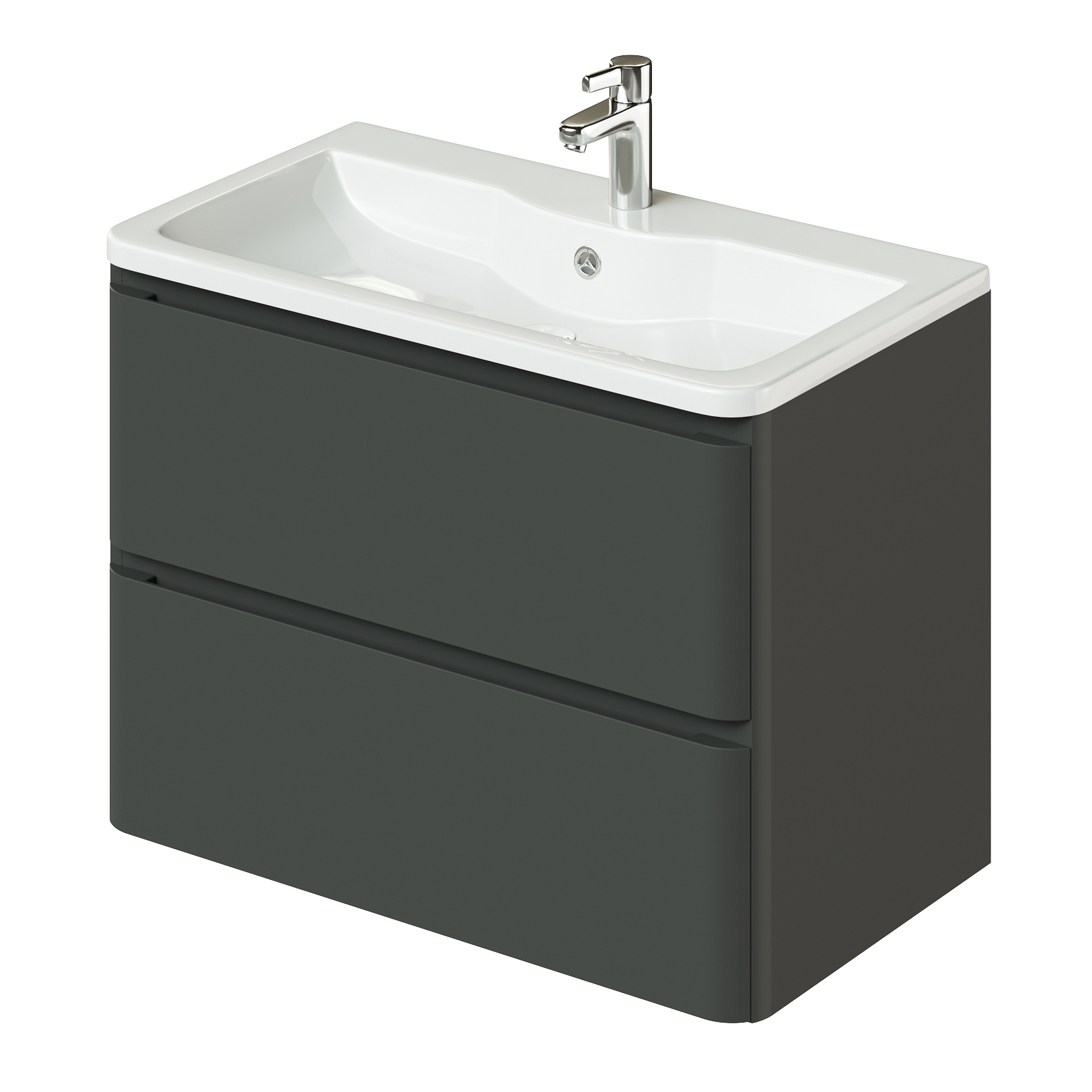 Изображение товара Подвесная тумба под раковину Итана 79.5 см графит