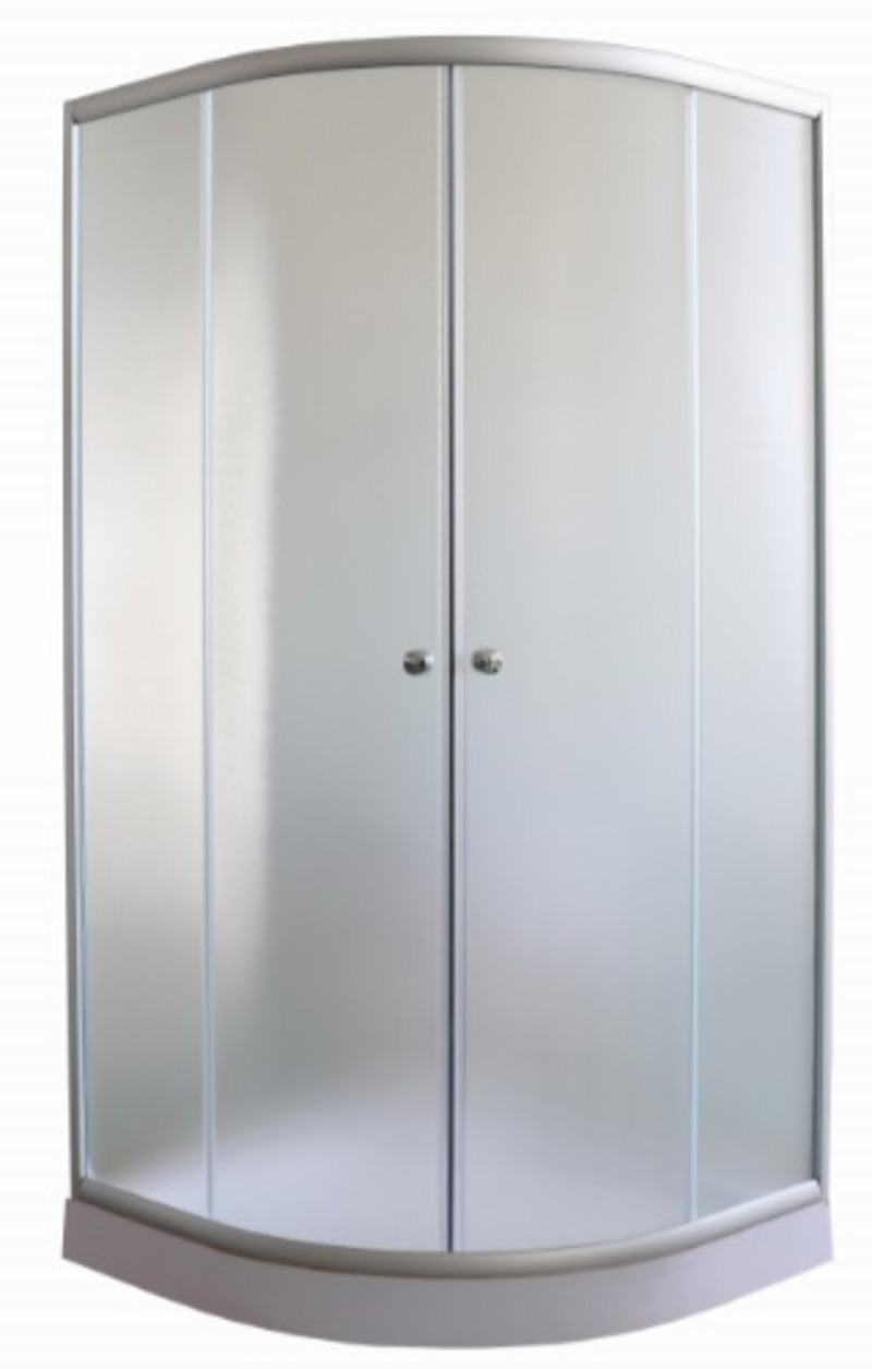 Изображение товара Душевой уголок Astera PB 69 90x90x195см низкий поддон стекло матовое