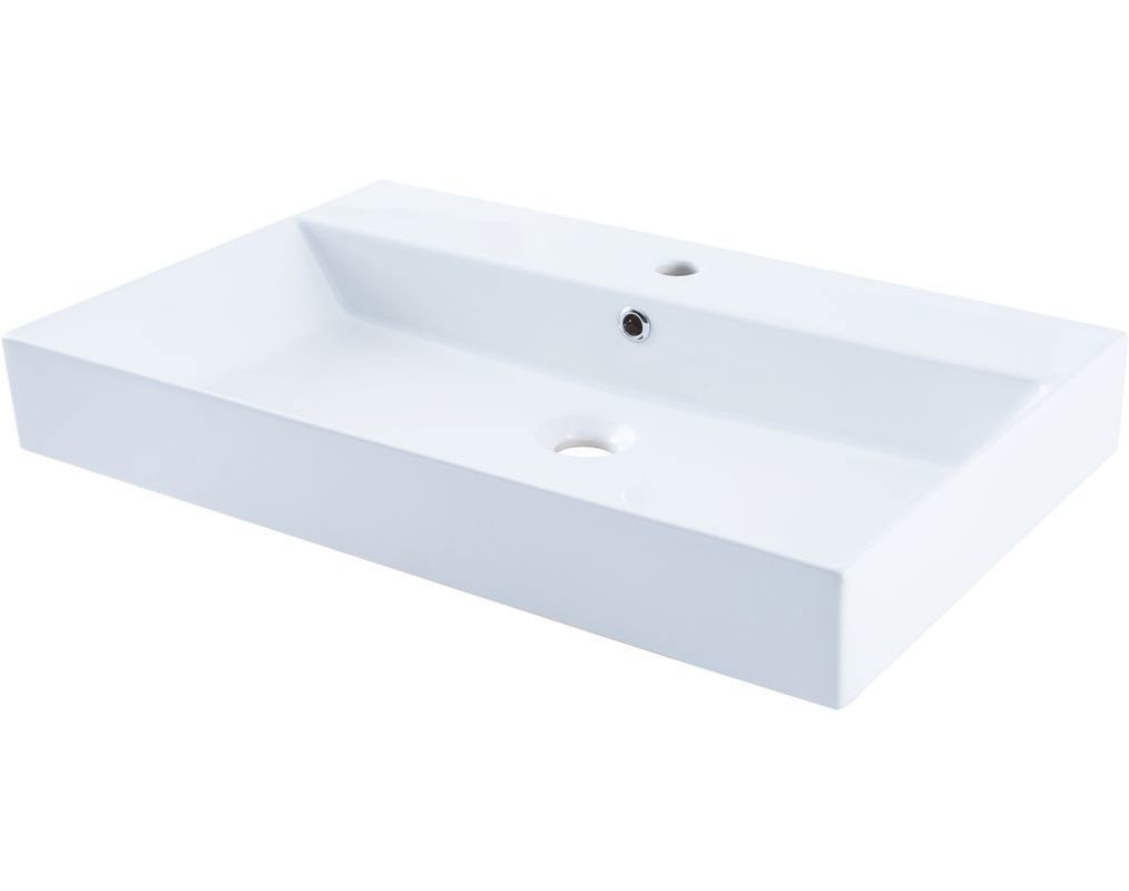 Изображение товара Раковина мебельная Sanovit slim synergy 17070-KL 70.5 см белая глянцевая