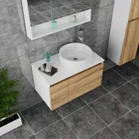 Изображение товара Тумба под раковину Bauedge BD1561 60см белая с раковиной