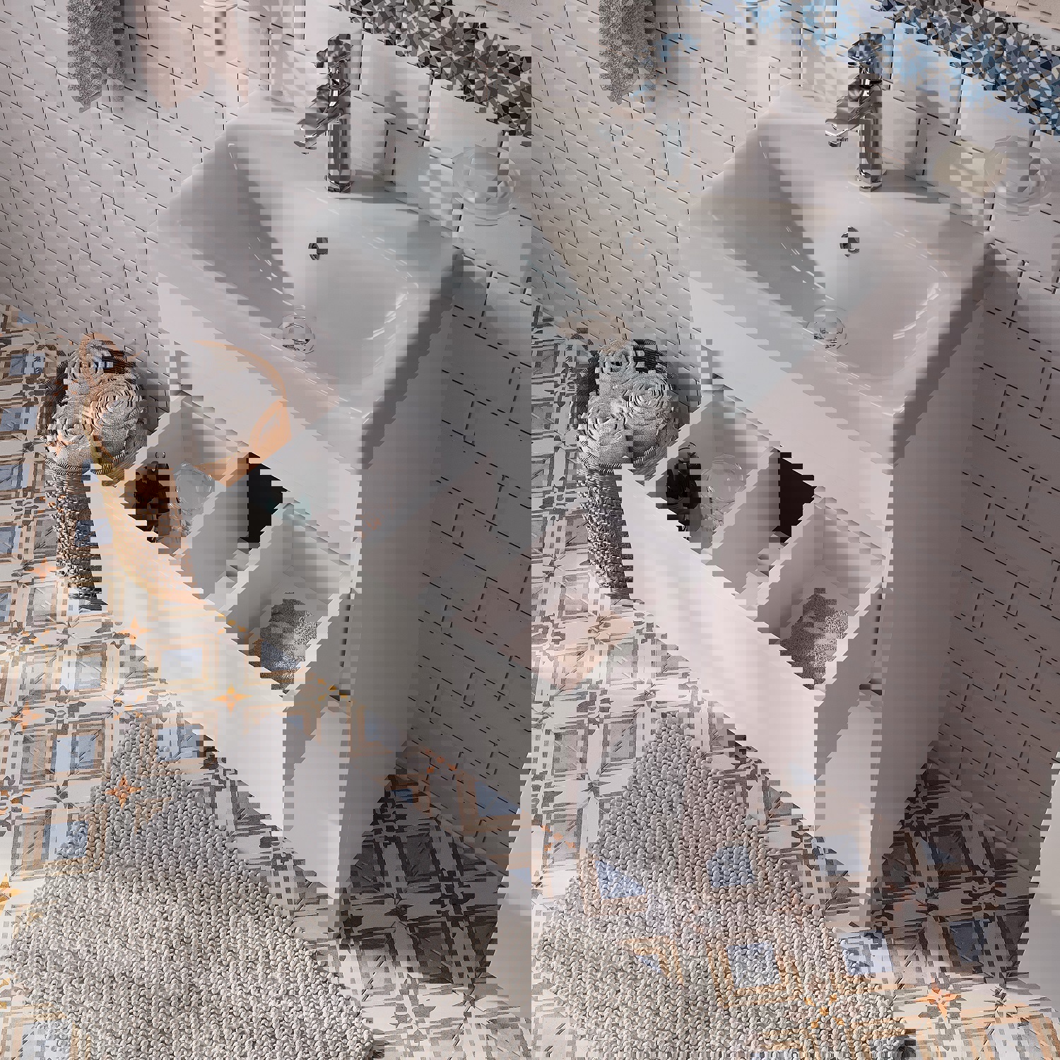 Изображение товара Раковина мебельная Iddis optima home 3505000i28 50см цвет белый