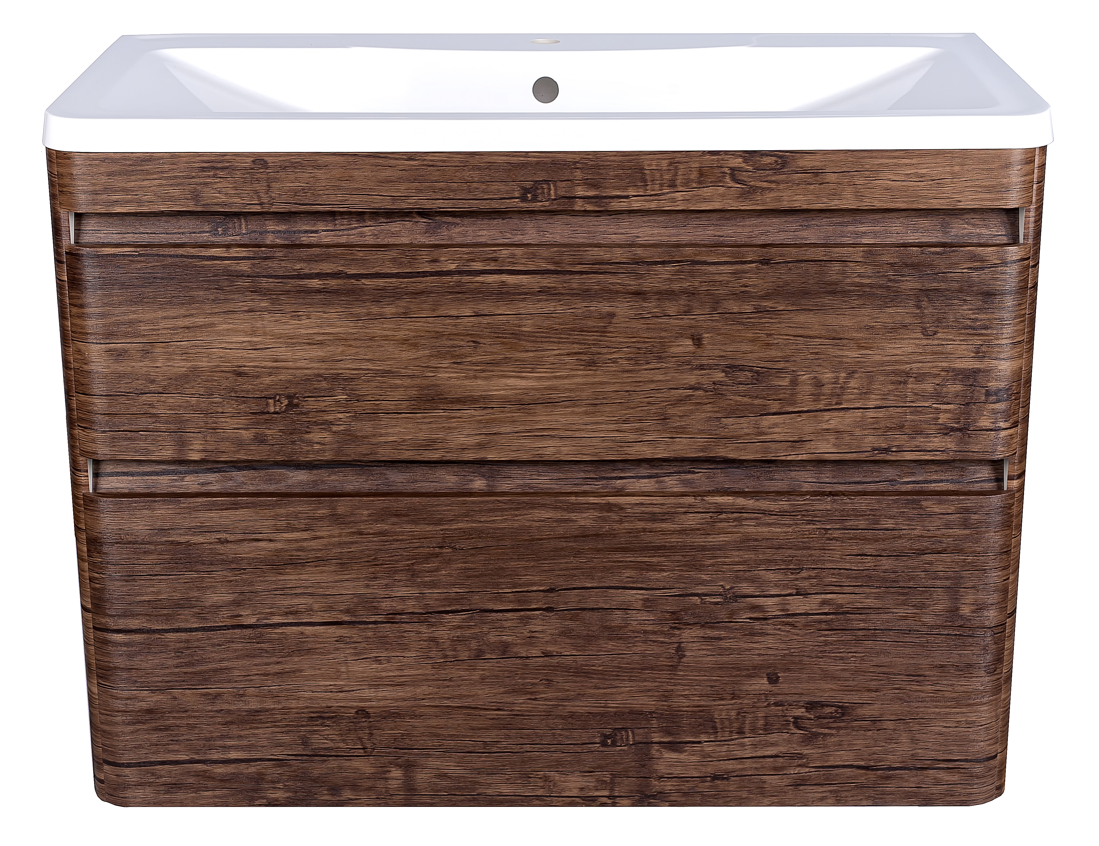 Изображение товара Тумба под раковину Style Line Атлантика 100 см коричневая с 2 ящиками