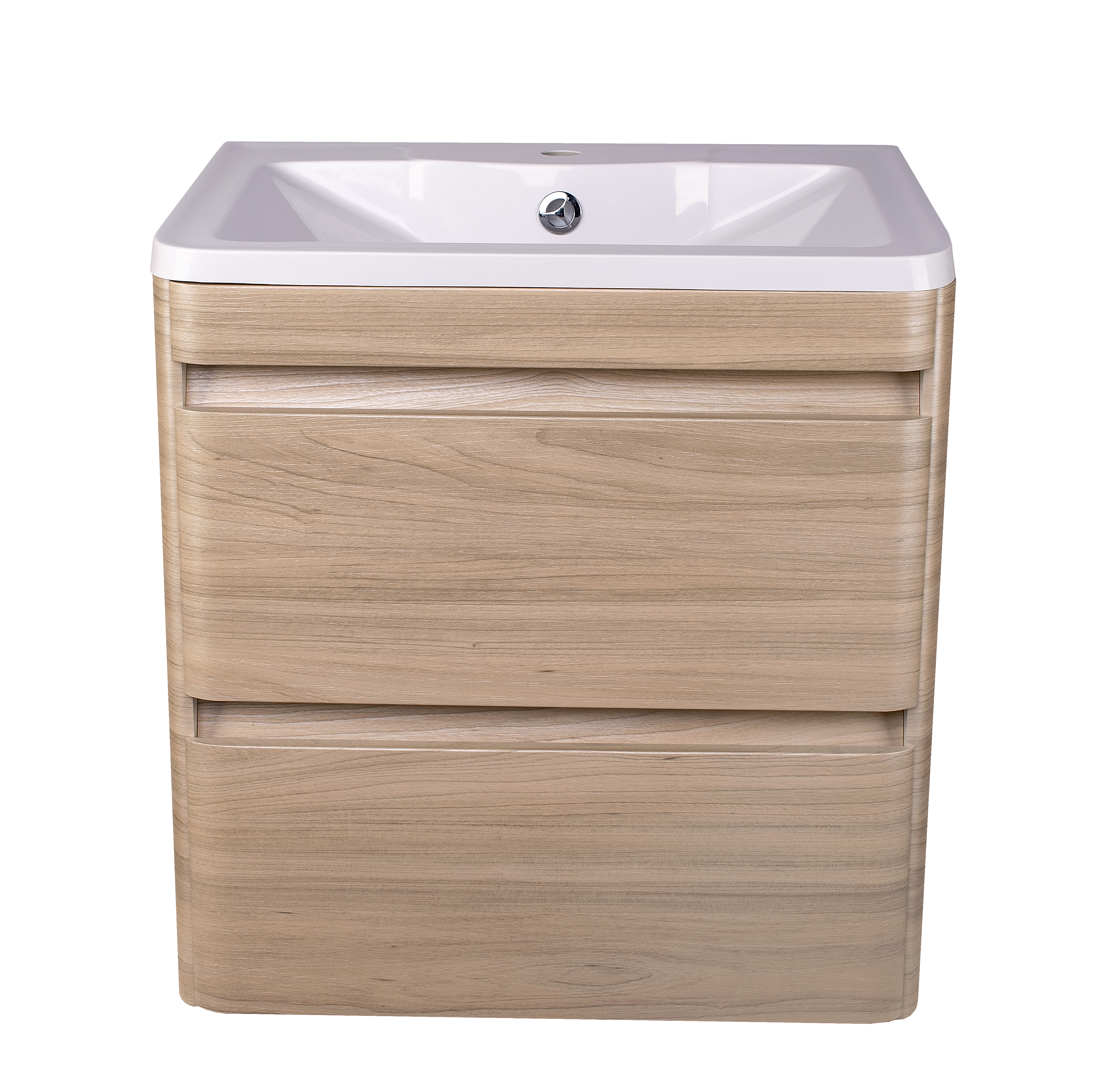 Изображение товара Тумба под раковину Style Line Атлантика 60 Люкс перламутр PLUS с раковиной из литьевого мрамора