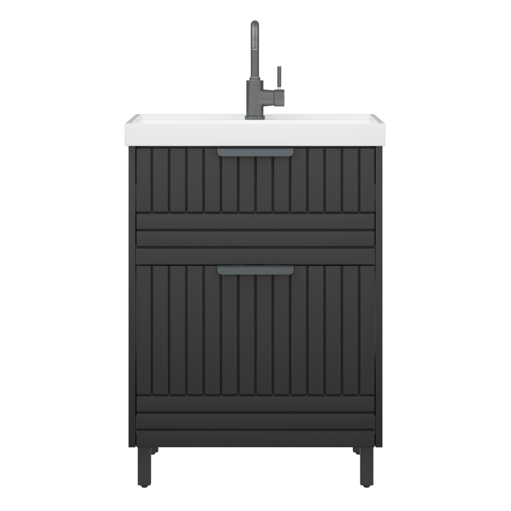 Изображение товара Тумба под раковину напольная Corozo SD-00001324 59см цвет графит