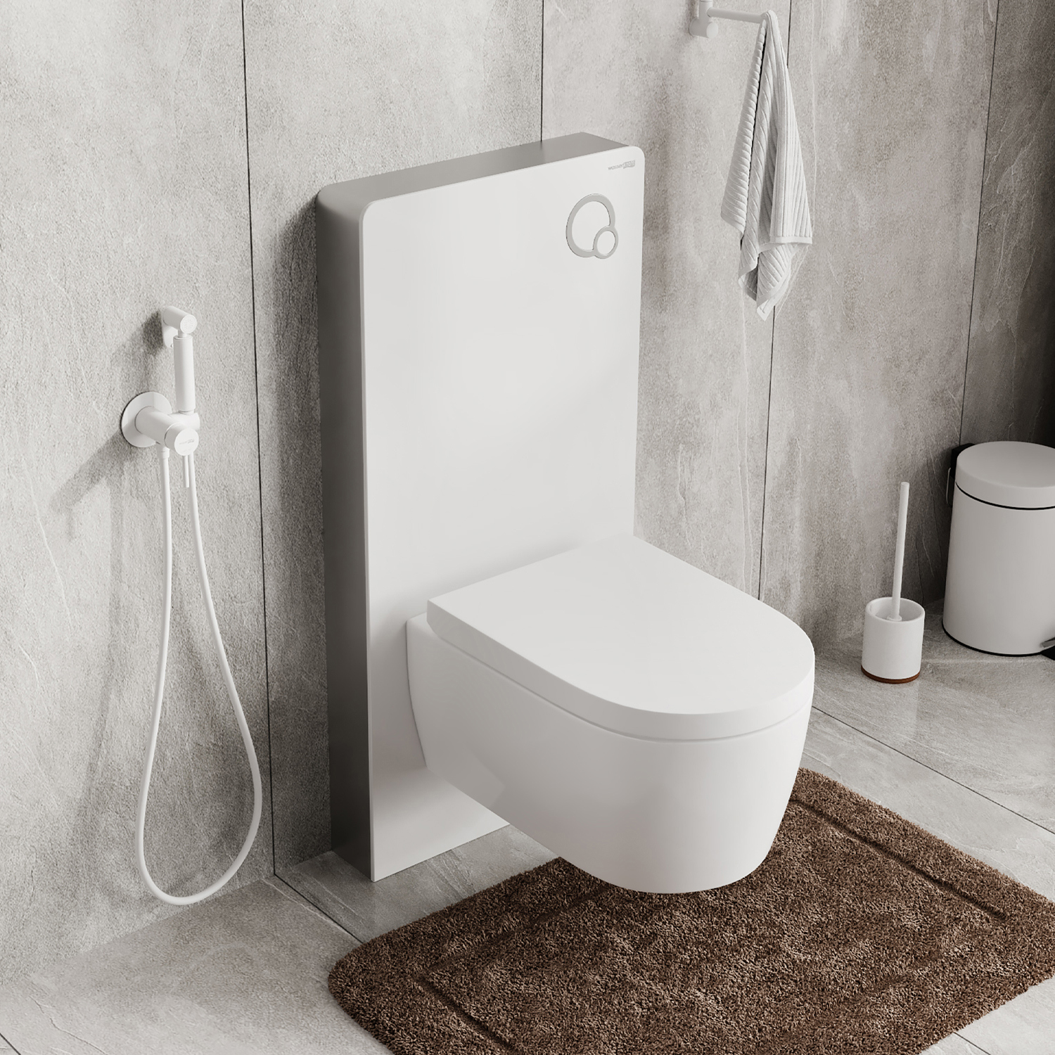 Изображение товара Инсталляция для унитаза Wasserkraft 86tlt.040.pe.wh