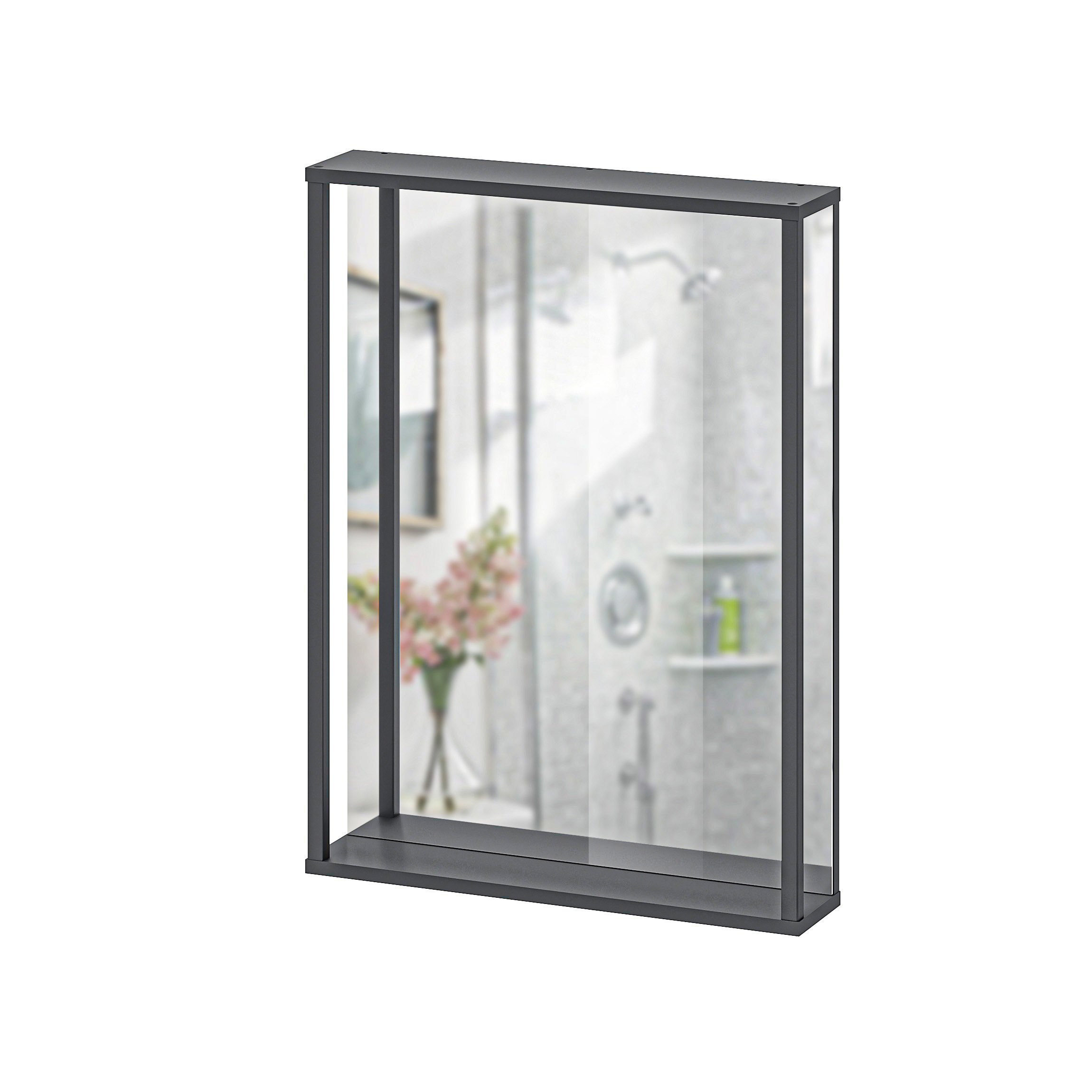 Изображение товара Зеркало для ванной Lazurit 8014 с полкой 600x800см