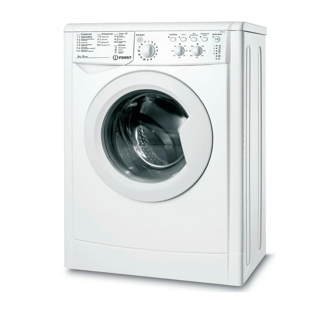 Изображение товара Стиральная машина Indesit Iwsc 6105 59.5x85x41.4 см 6 кг цвет белый
