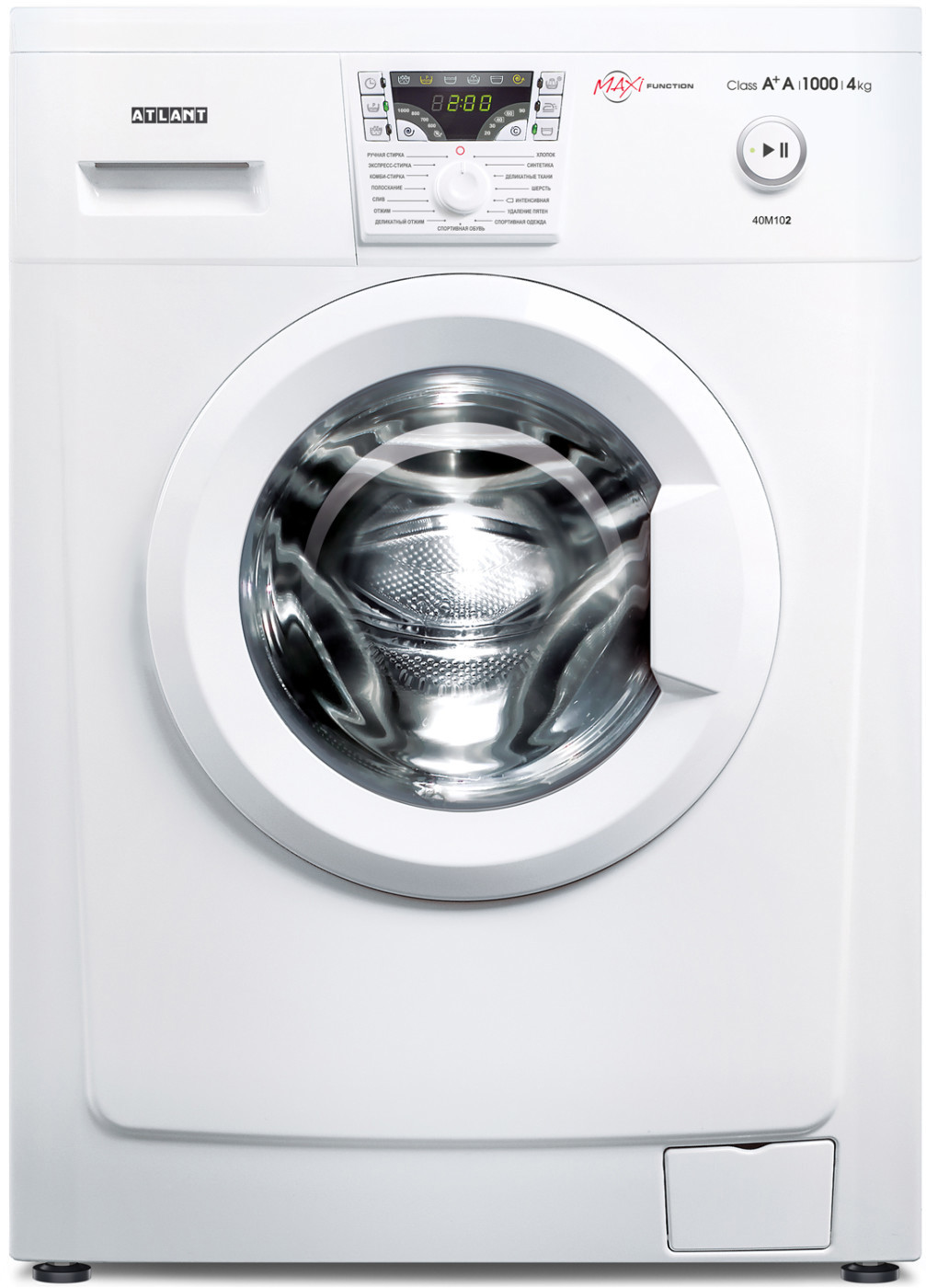 Изображение товара Стиральная машина Атлант 40м102-00 4 кг фронтальная белая компактная