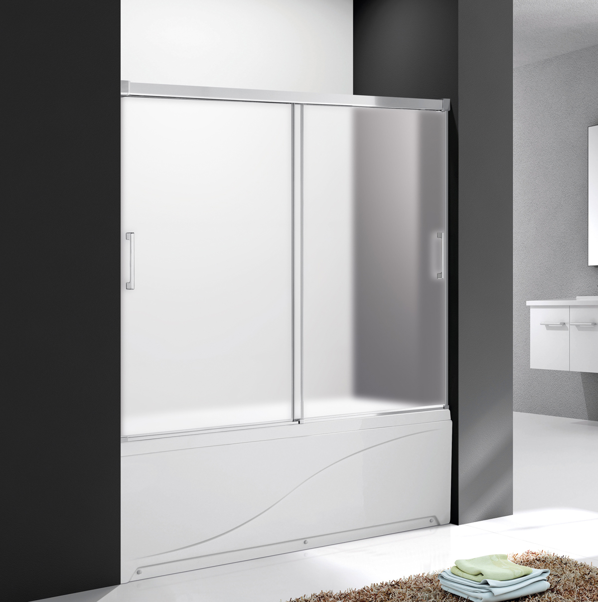 Изображение товара Ширма на ванну cezares TANDEM-SOFT-VF-2-180/145-P-Cr 180x145см