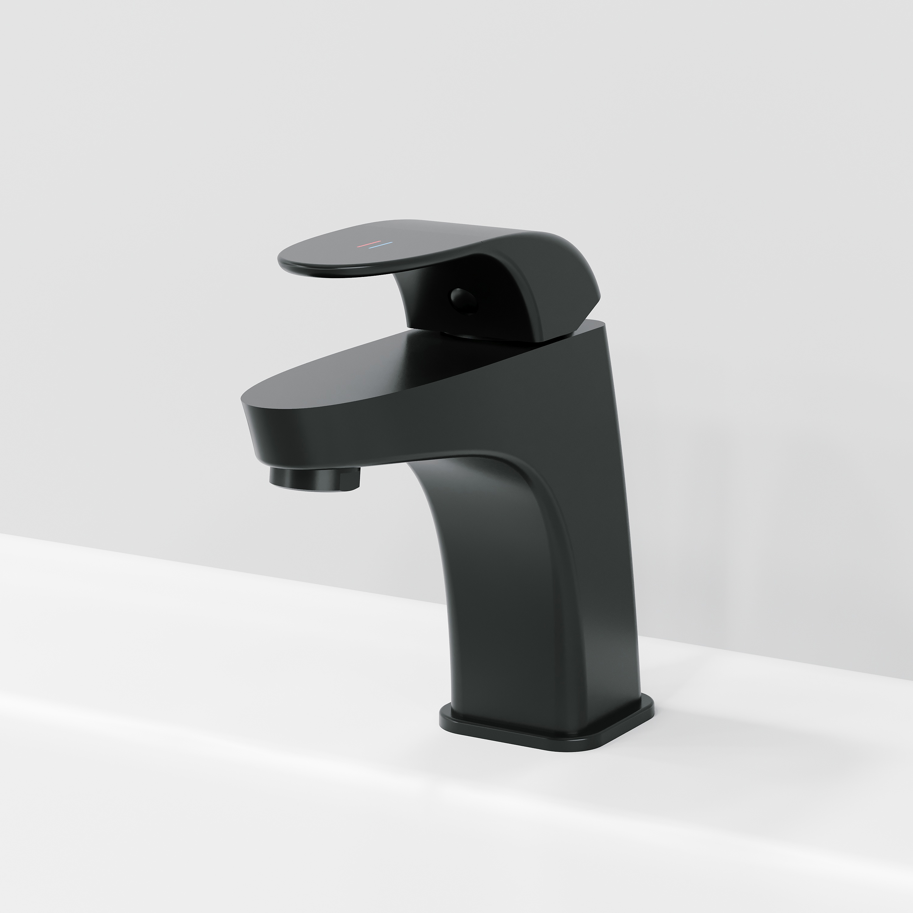 Изображение товара Смеситель для раковины LAPARET LISERA Black однорычажный черный матовый