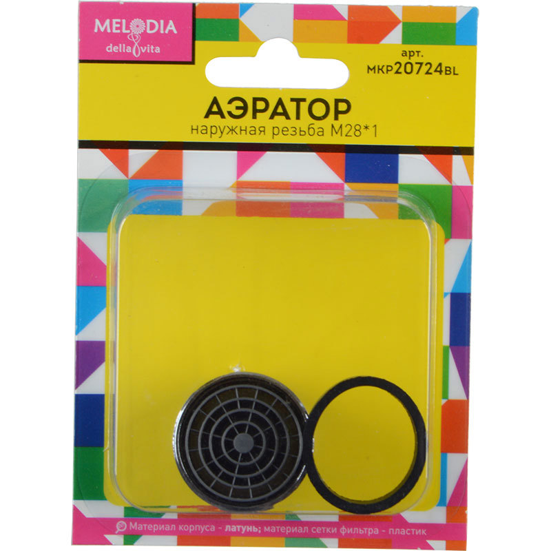 Изображение товара Аэратор латунный M28*1 для смесителя 7л/мин Melodia Mkp20724Bl