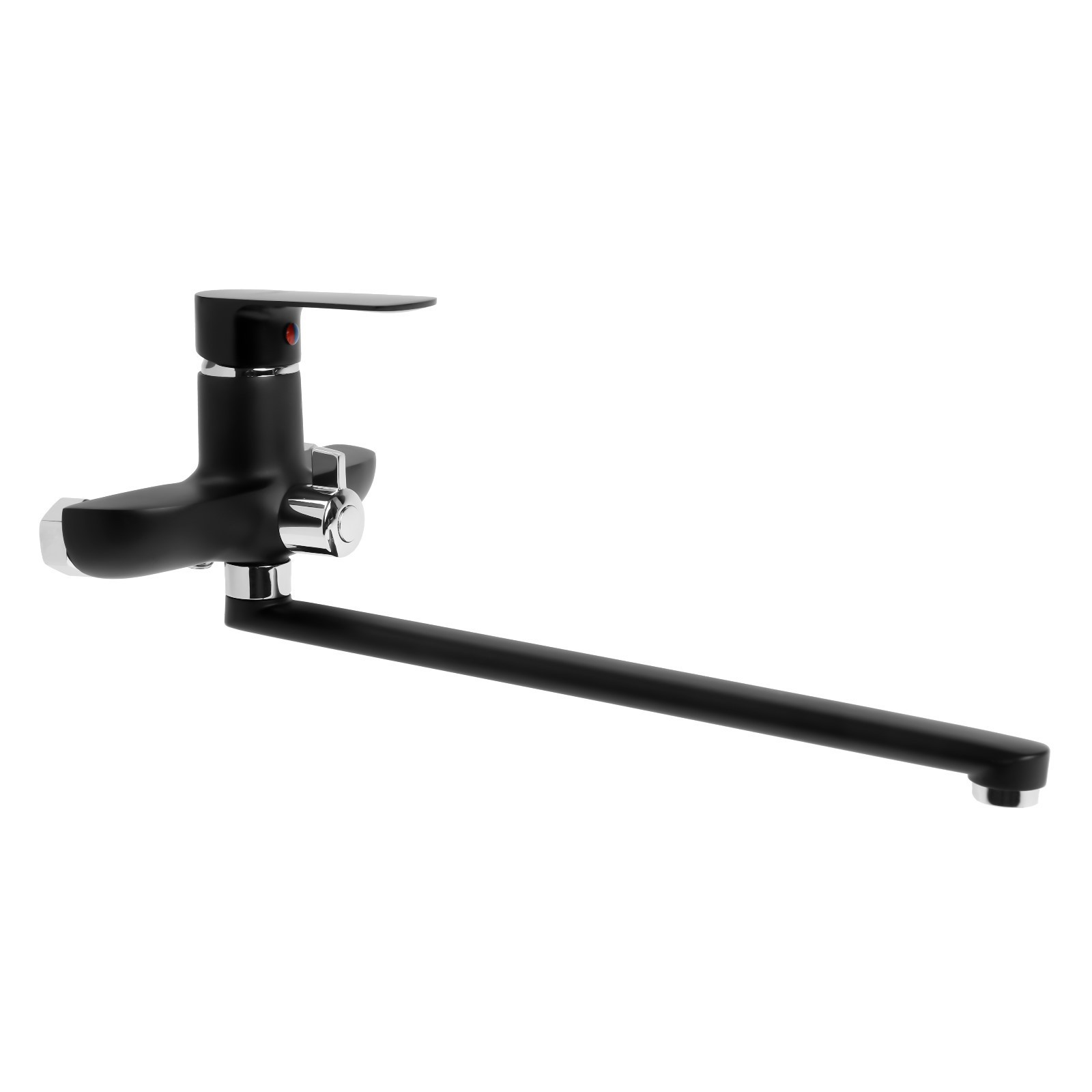 Изображение товара Смеситель для ванны Zein 9155698 однорычажный с душевой лейкой цвет черный