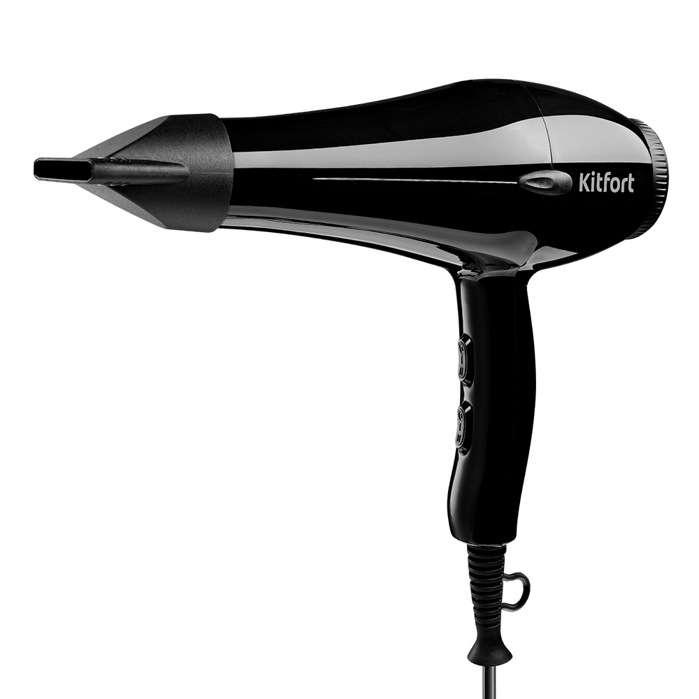 Изображение товара Фен Kitfort КТ-3203 1200 Вт для сушки и укладки волос черный